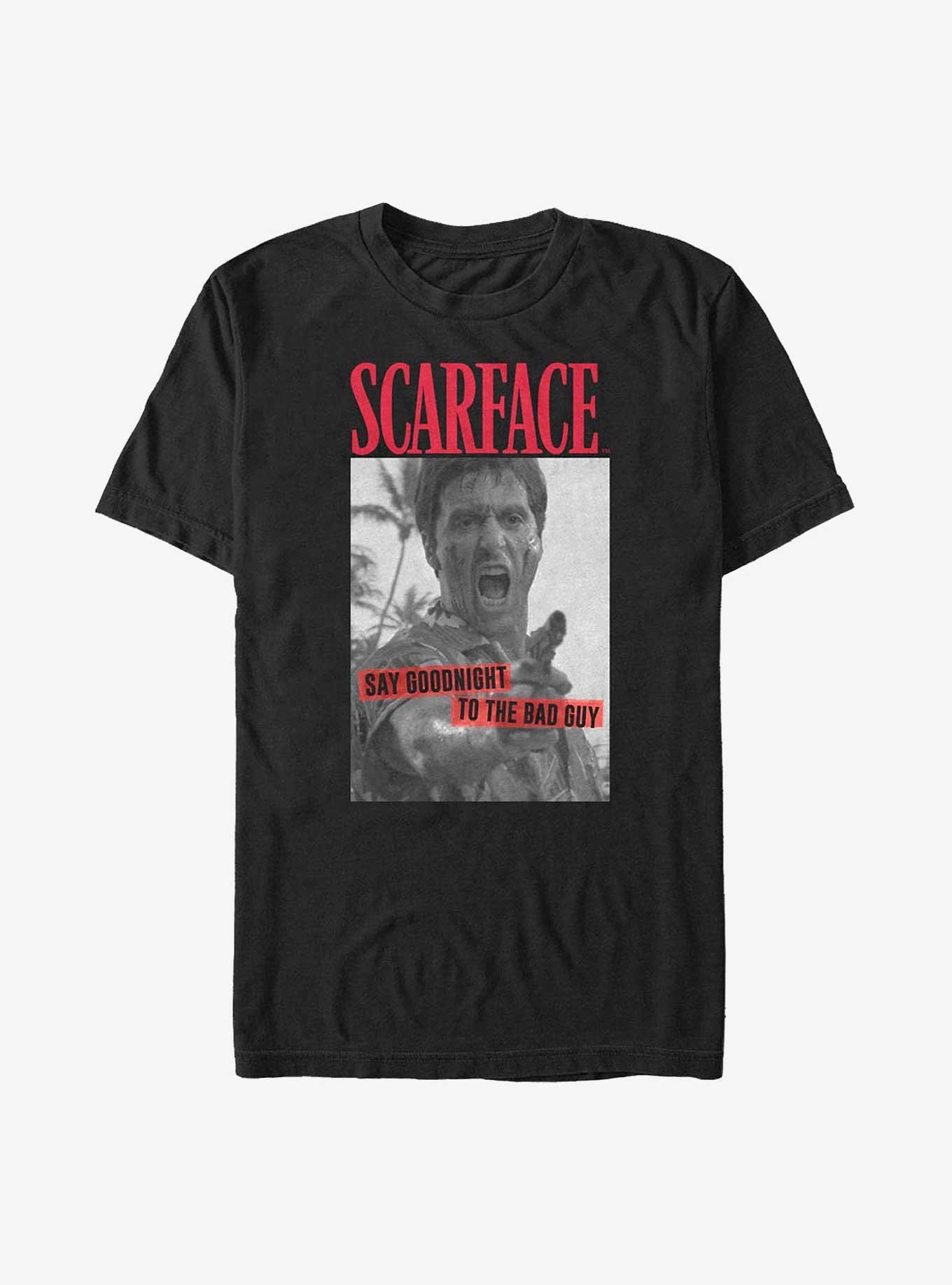 Scarface Say Good Night T-Shirt, BLACK, hi-res