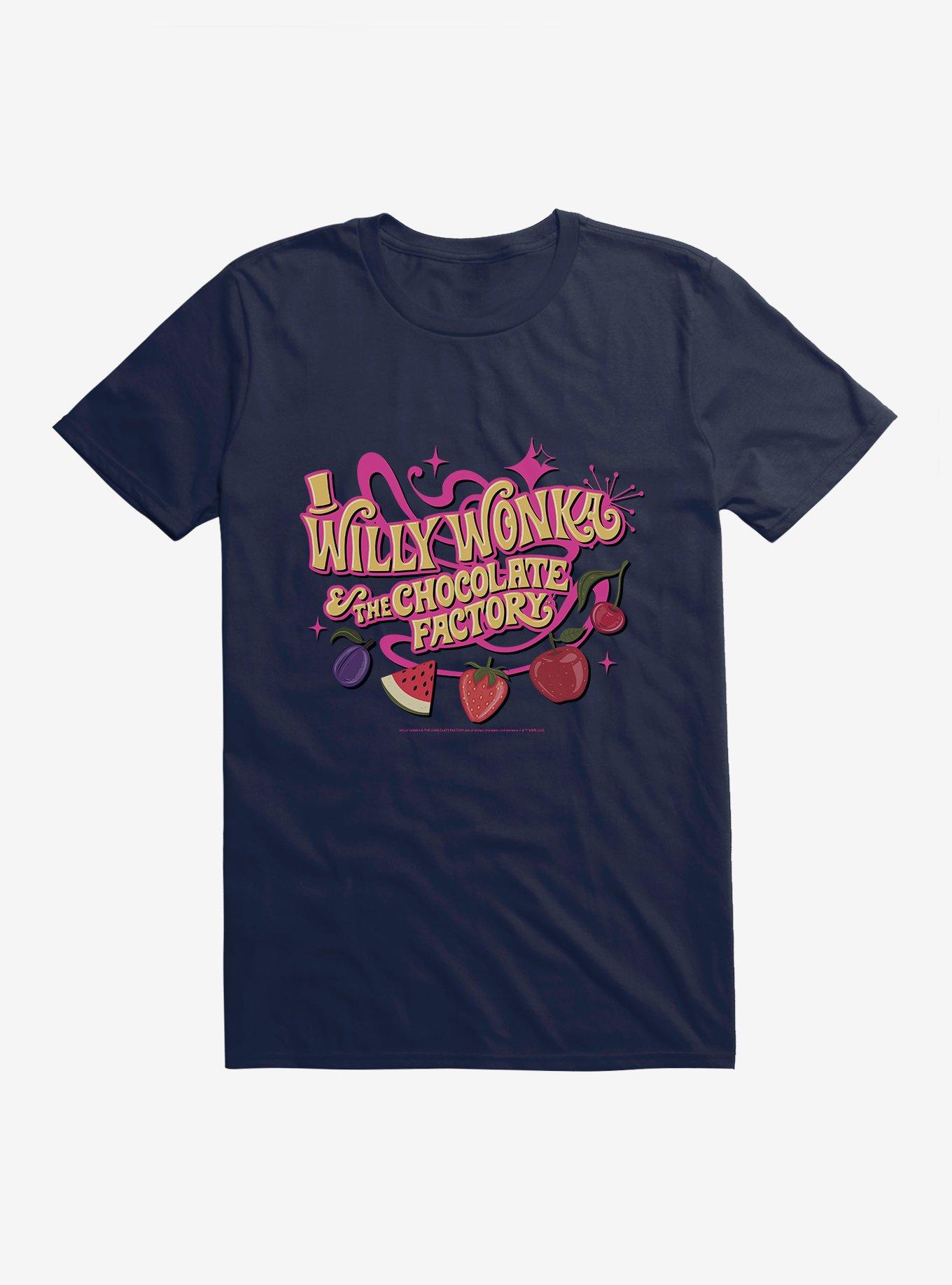 Willy Wonka And The Chocolate Factory Snozzberries Taste Like Snozzberries T-Shirt, MIDNIGHT NAVY, hi-res