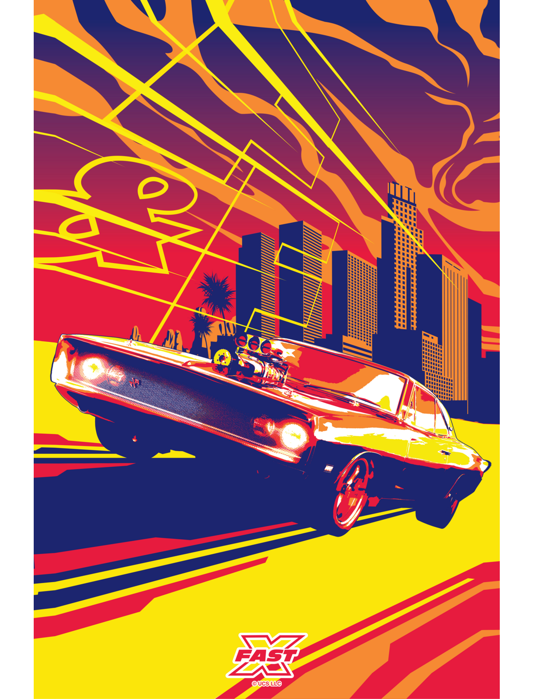 Fast X Hellcat Redeye Poster, WHITE, hi-res