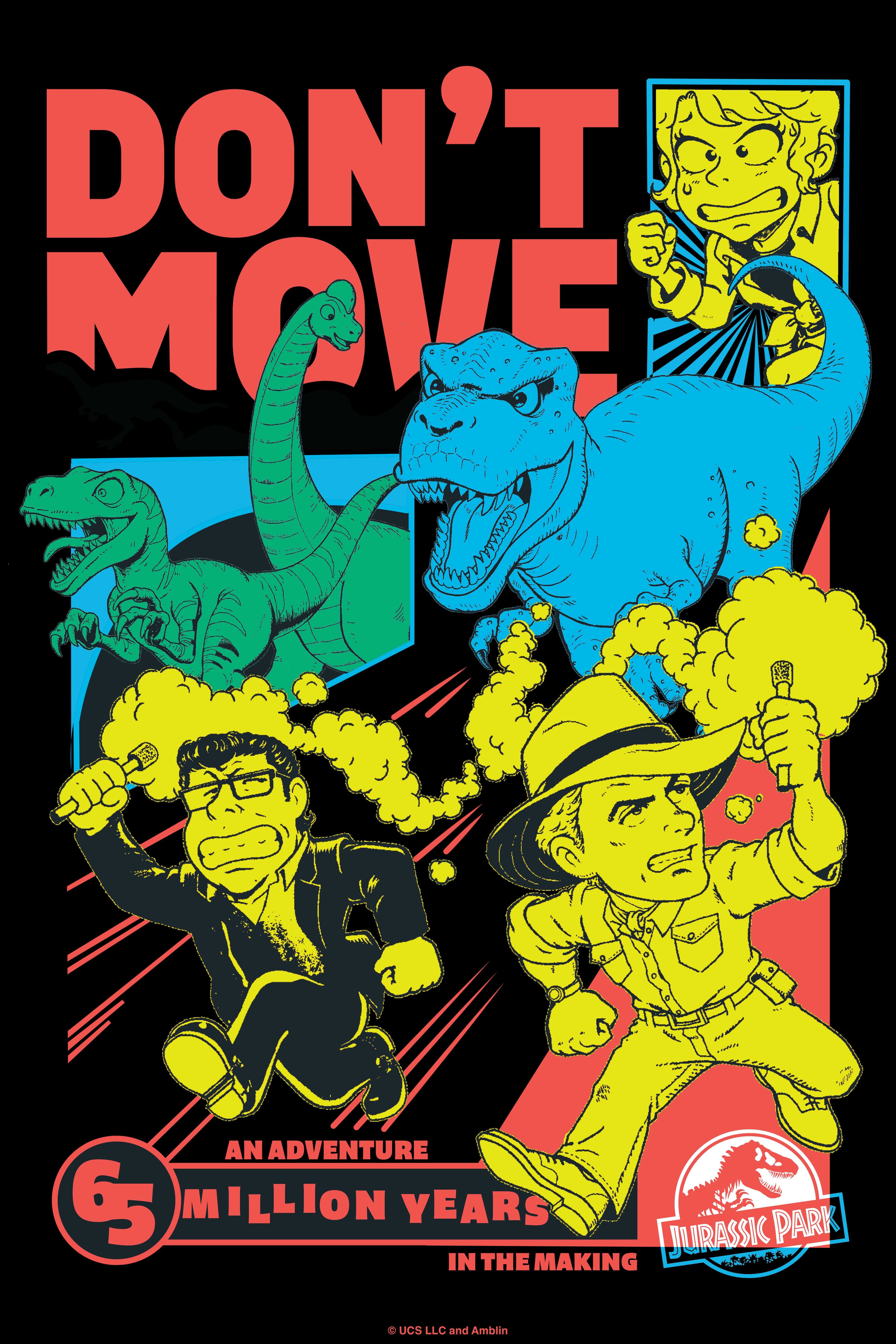 Jurassic Park Anime Don't Move Poster, , hi-res