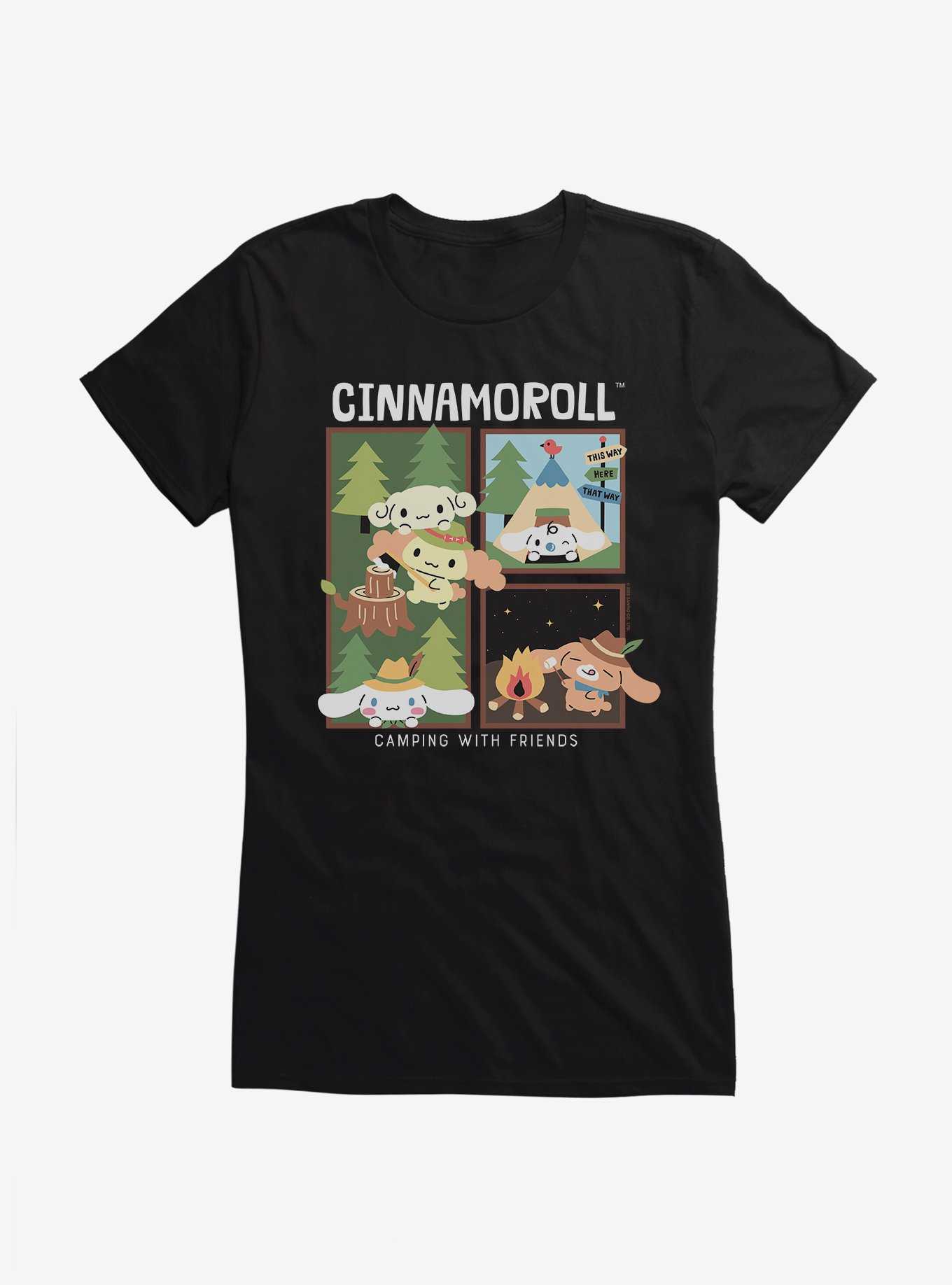 Cinnamoroll Camping With Friends Girls T-Shirt, , hi-res