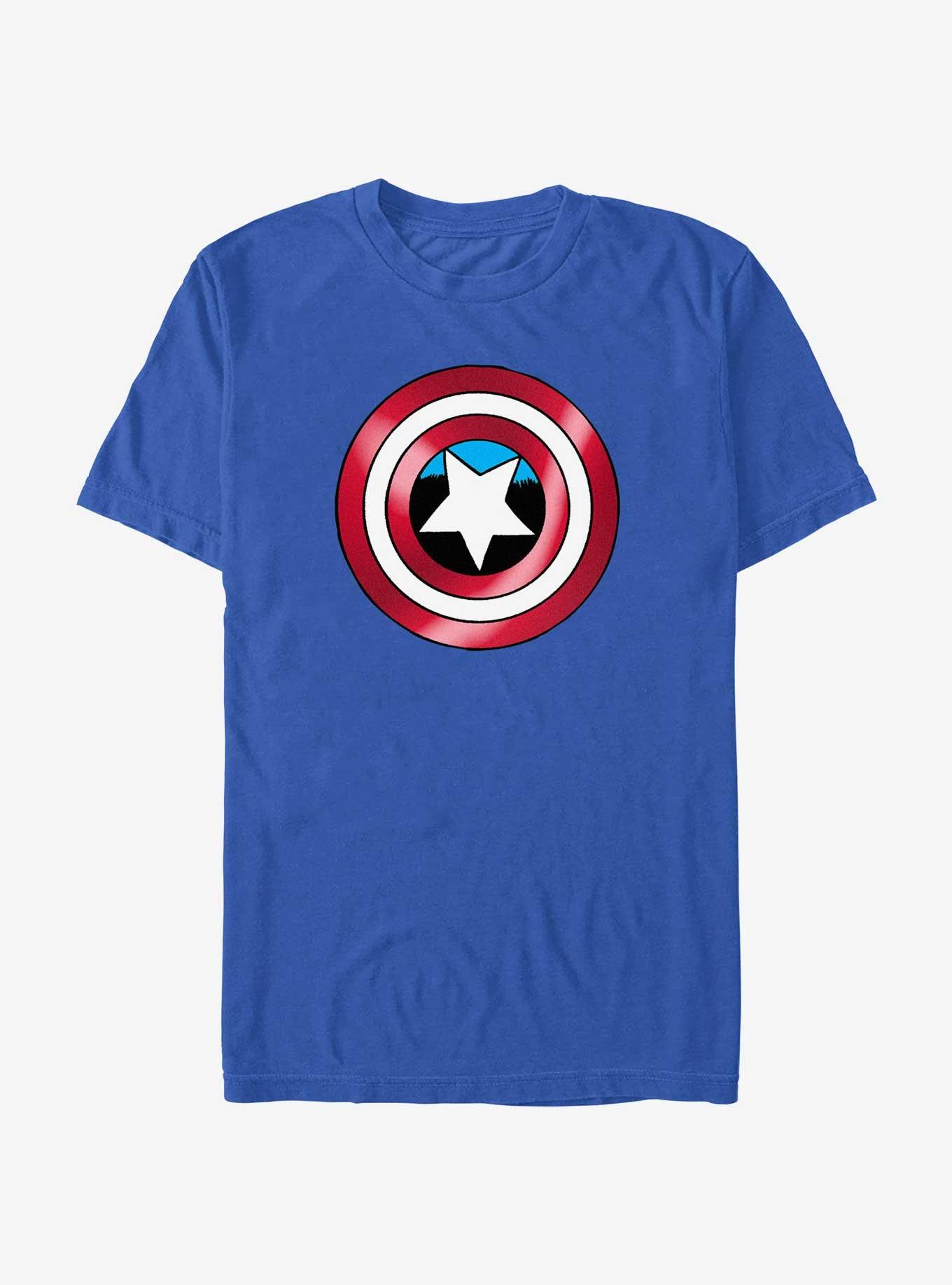 Marvel Captain America Double Shield T-Shirt, ROYAL, hi-res