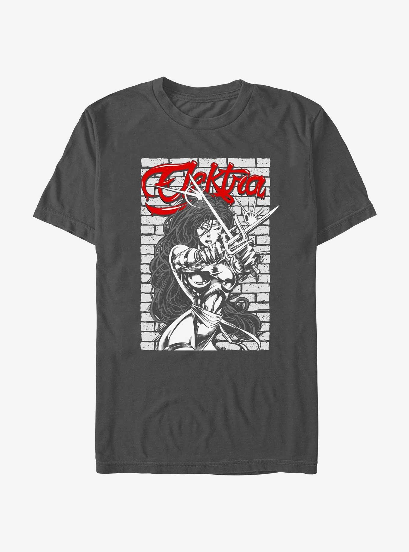 Marvel Daredevil Dangerous Beauty Elektra T-Shirt, CHARCOAL, hi-res