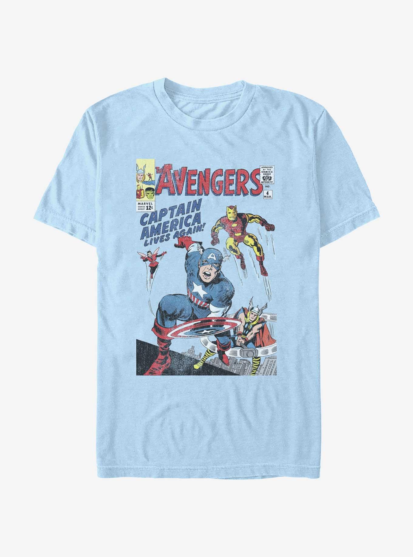 Marvel Avengers Forward Freedom T-Shirt, LT BLUE, hi-res