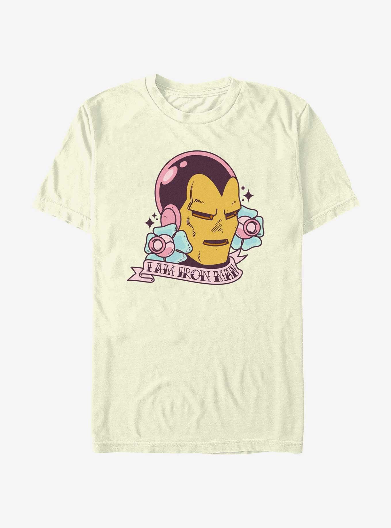 Marvel Iron Man I Am Iron Man Tattoo T-Shirt, , hi-res