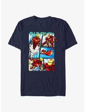 Marvel Iron Man Anime Panels T-Shirt, , hi-res