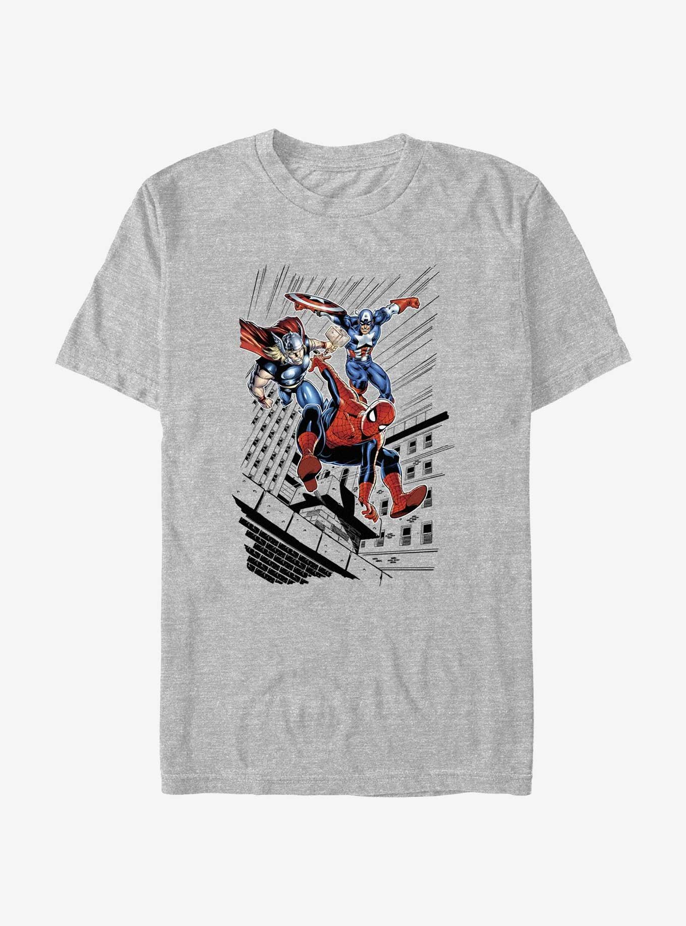 Marvel Avengers Leaping Trio T-Shirt, , hi-res
