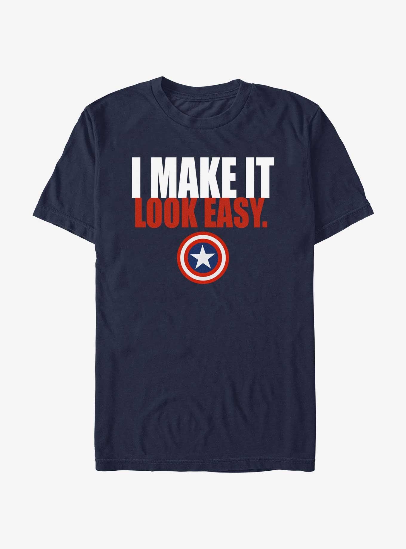 Marvel Captain America I Make It Look Easy T-Shirt, NAVY, hi-res