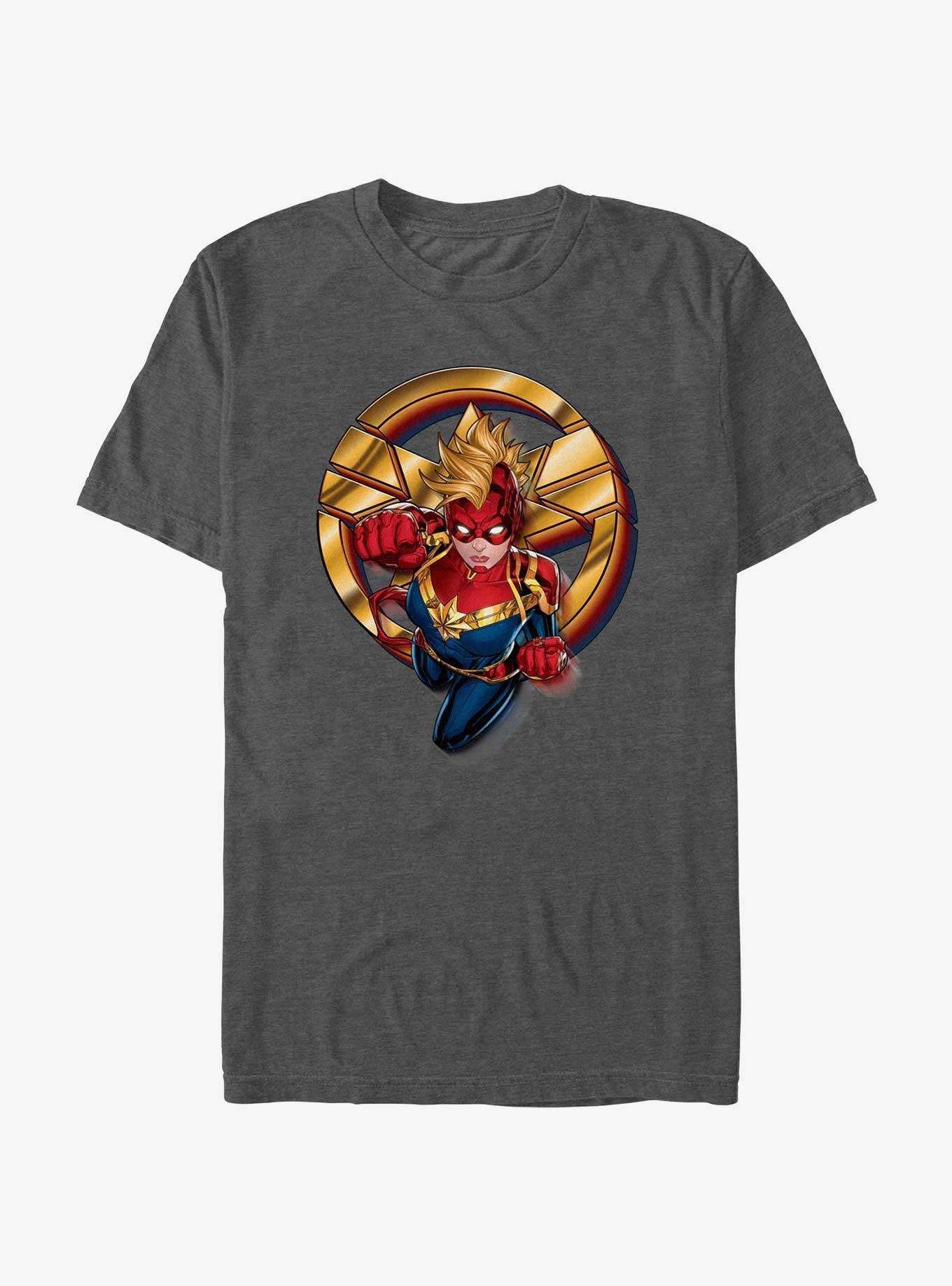 Marvel Captain Marvel Golden Logo T-Shirt, , hi-res