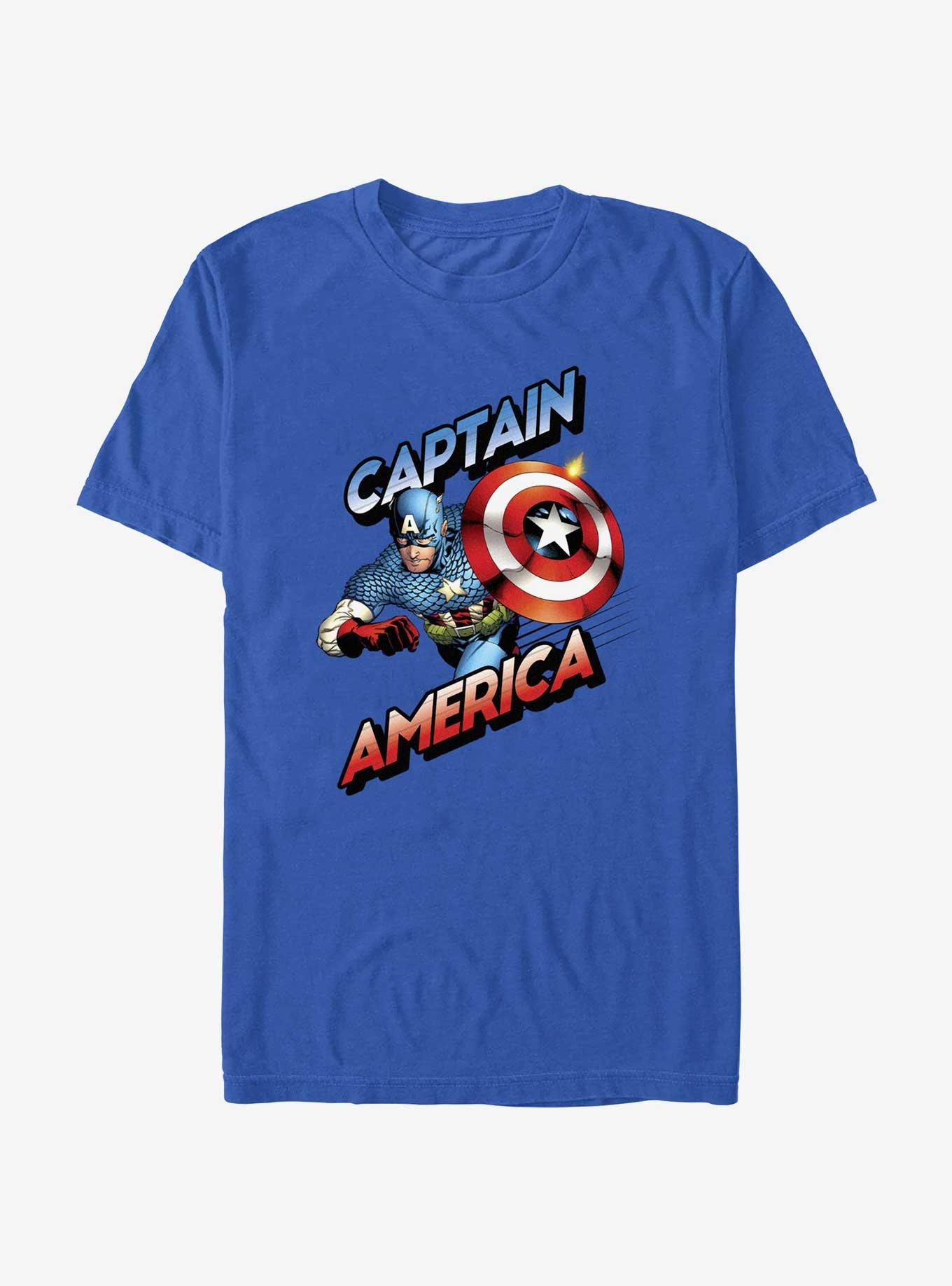 Marvel Captain America Captain Strong T-Shirt, ROYAL, hi-res