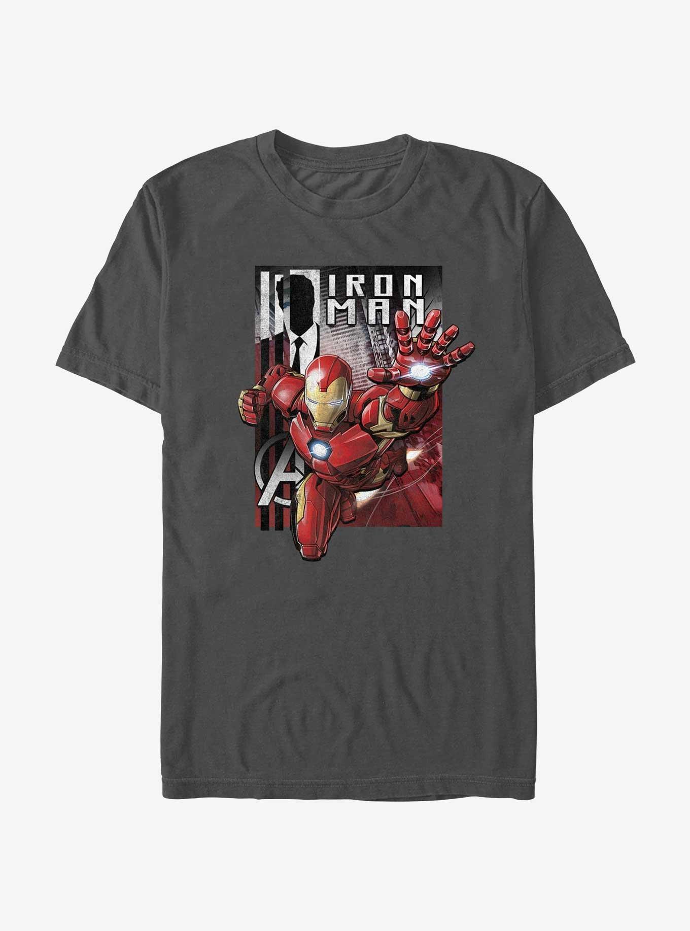 Marvel Iron Man Blast Off T-Shirt, CHARCOAL, hi-res