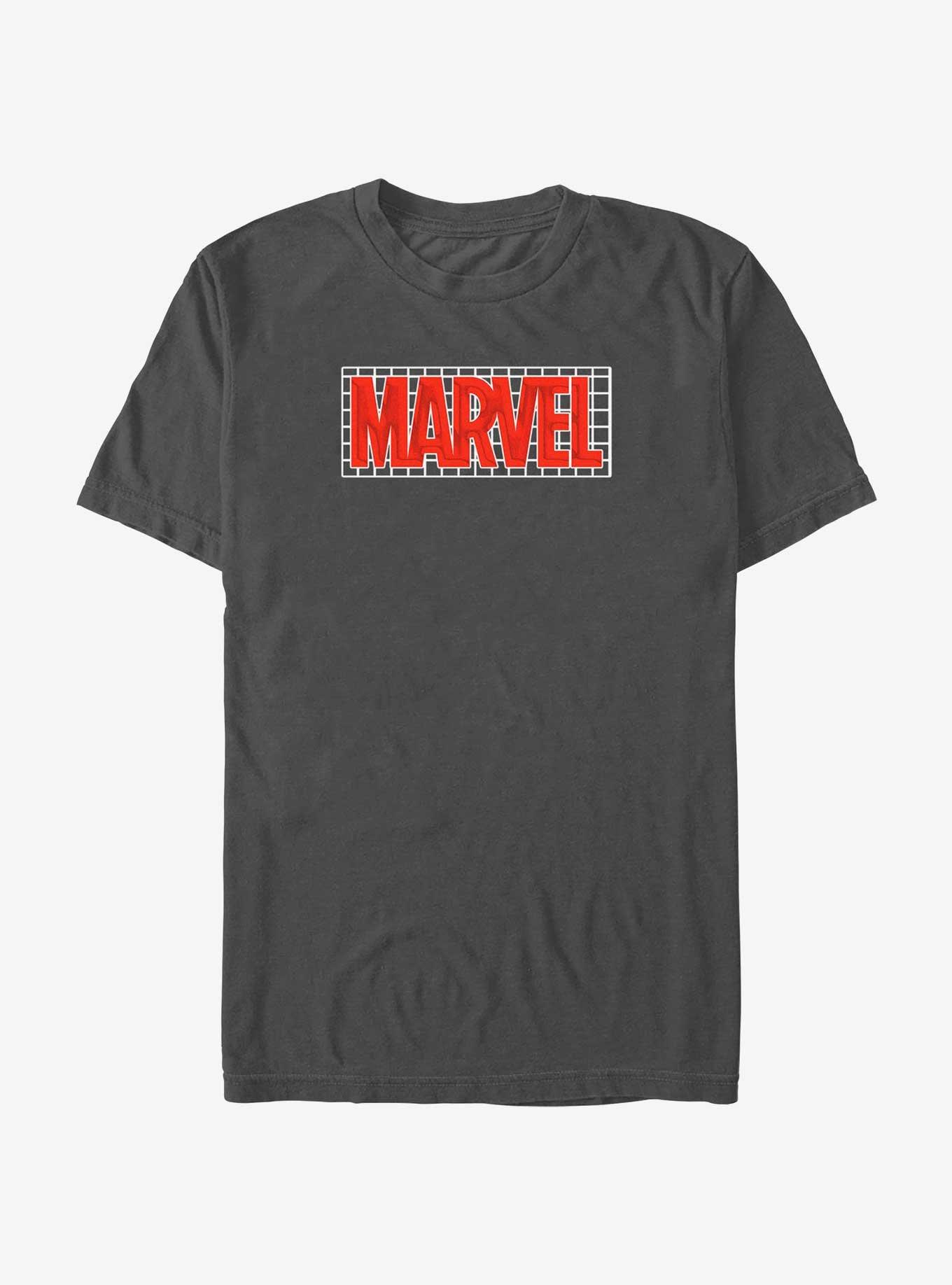Marvel Neon Grid Logo T-Shirt, , hi-res