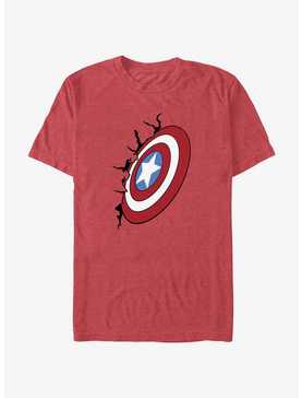 Marvel Captain America Cracked Shield T-Shirt, , hi-res