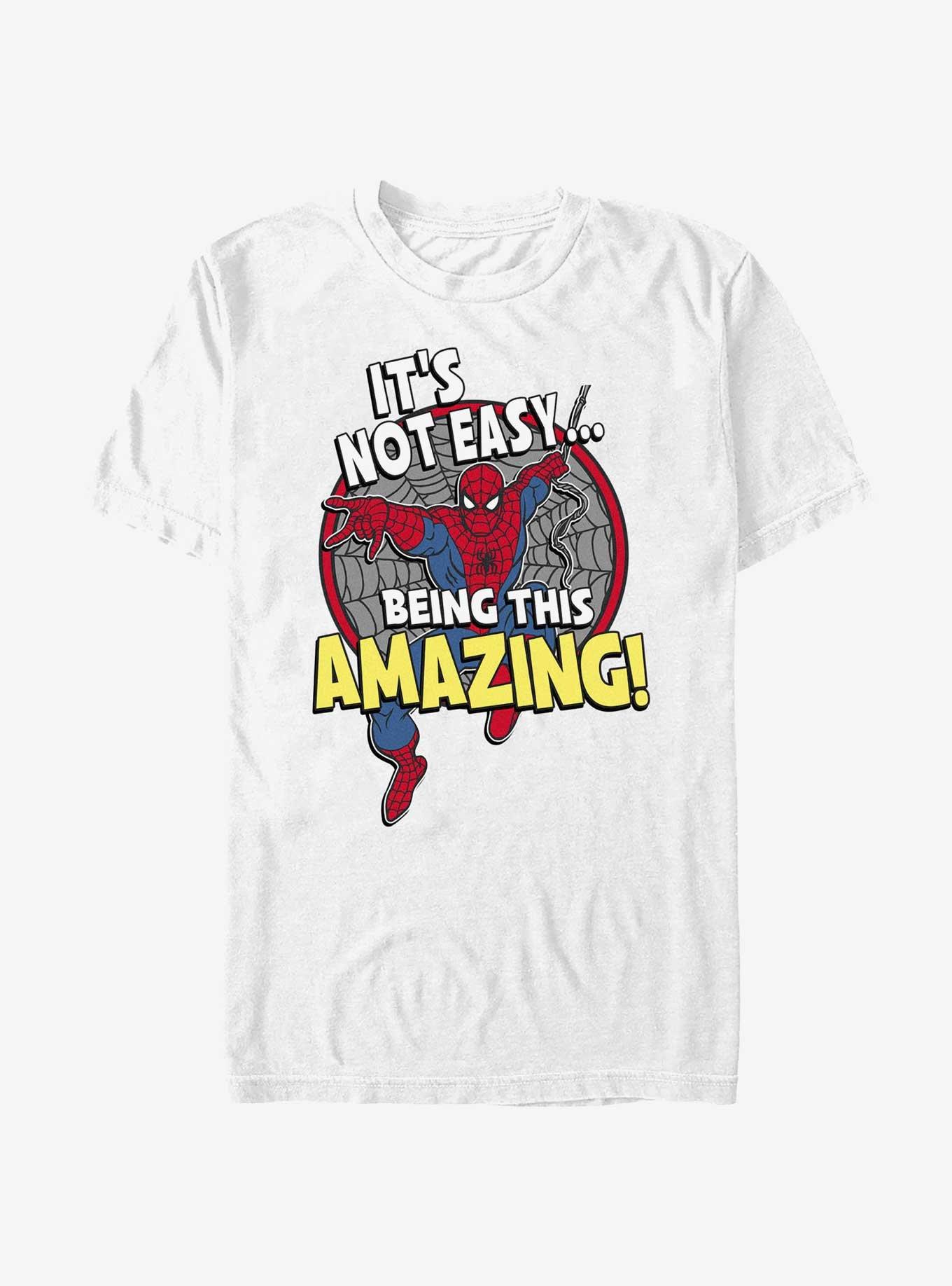 Marvel Spider-Man It's Not Easy Being This Amazing T-Shirt, WHITE, hi-res