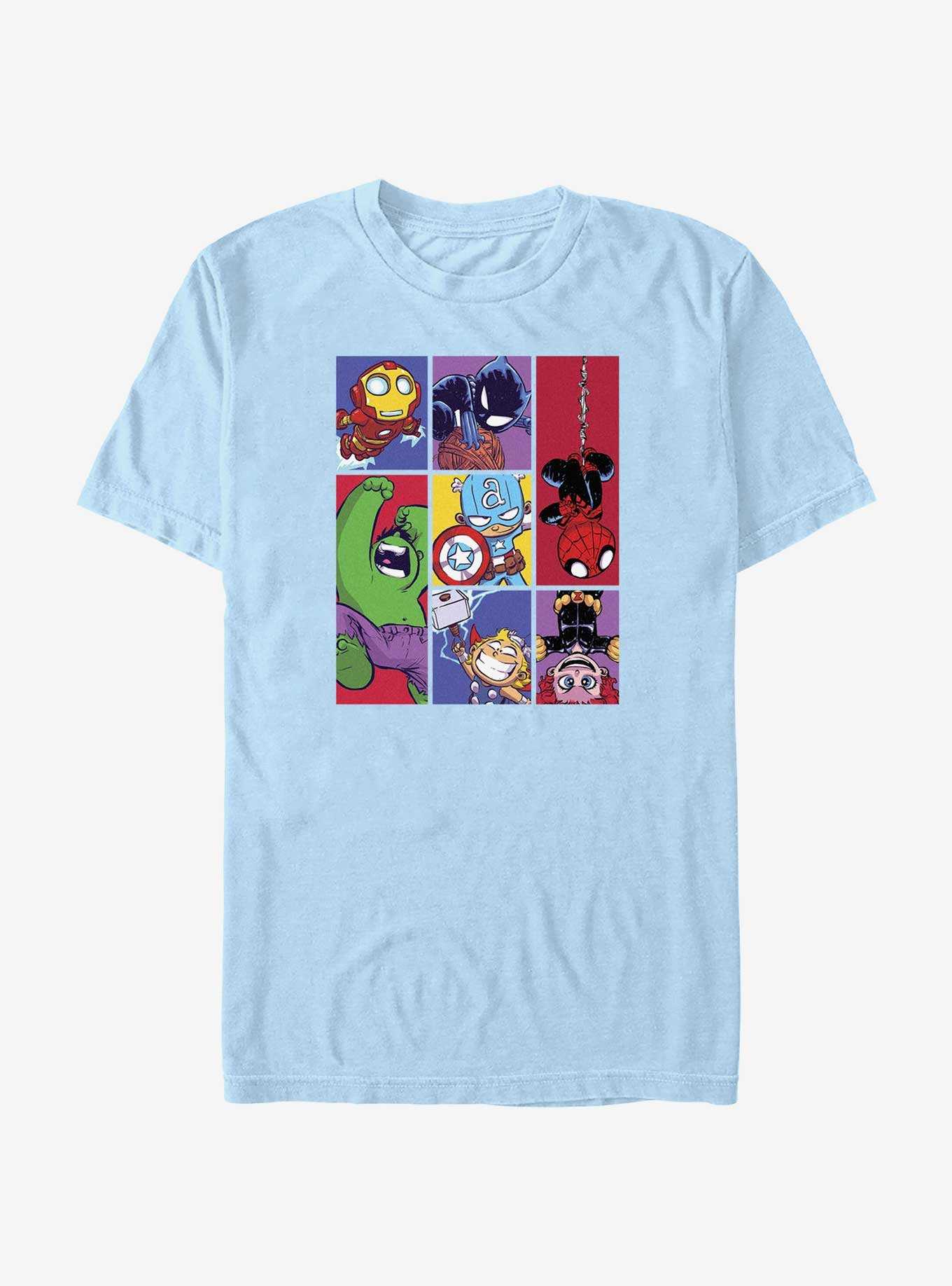 Marvel Avengers Cartoon Boxes T-Shirt, , hi-res