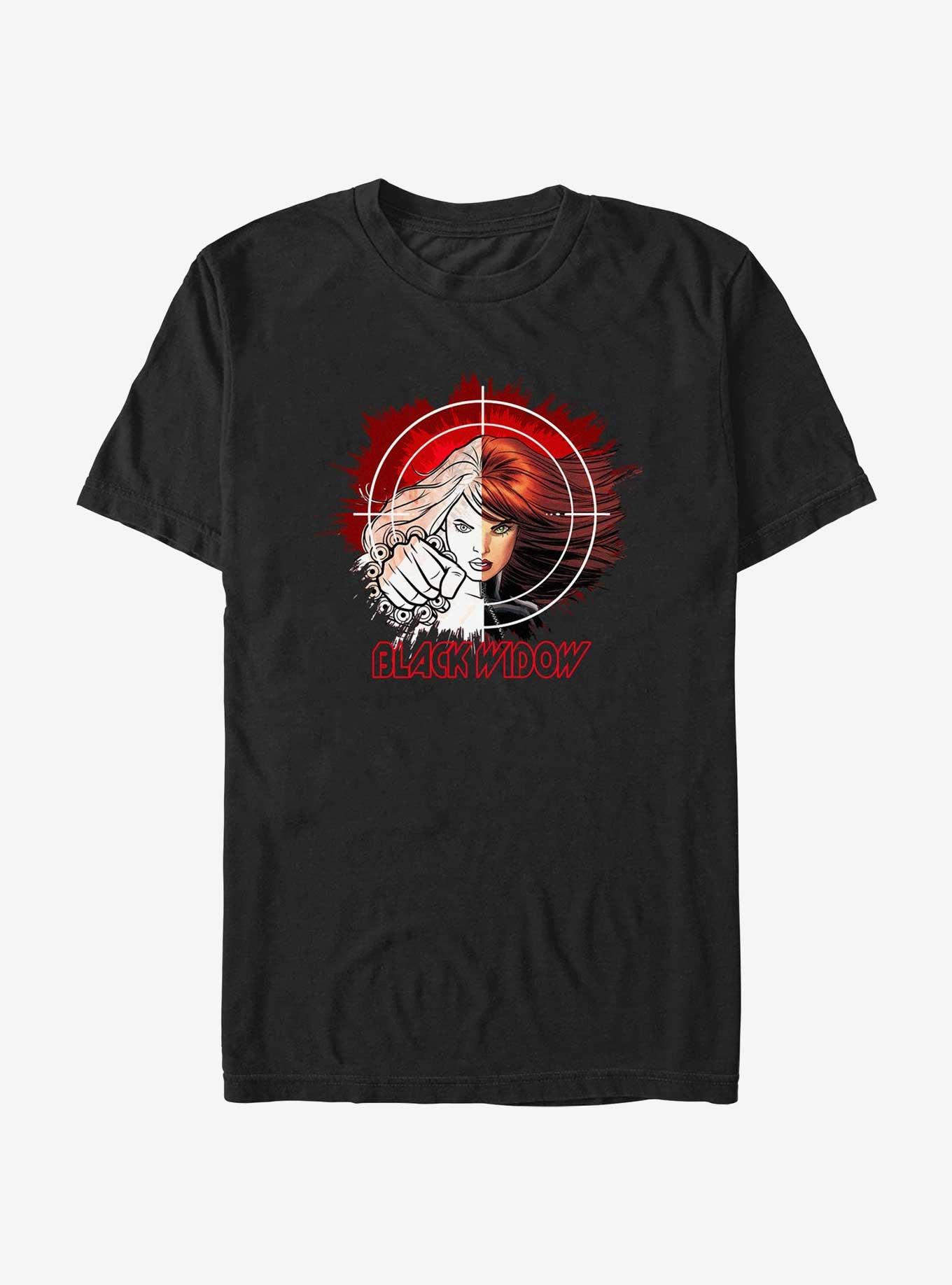 Marvel Black Widow Face Split T-Shirt, , hi-res