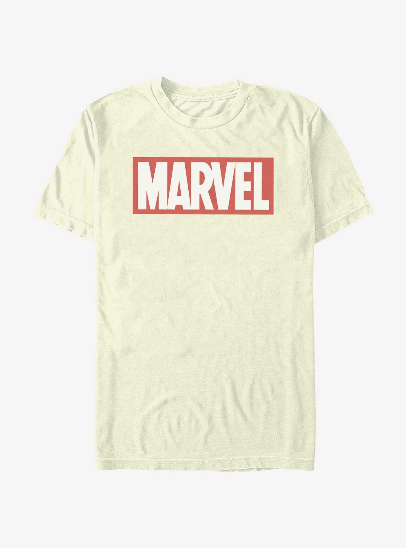 Marvel Logo T-Shirt, NATURAL, hi-res