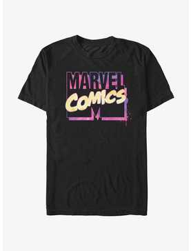 Marvel Logo Watercolor T-Shirt, , hi-res