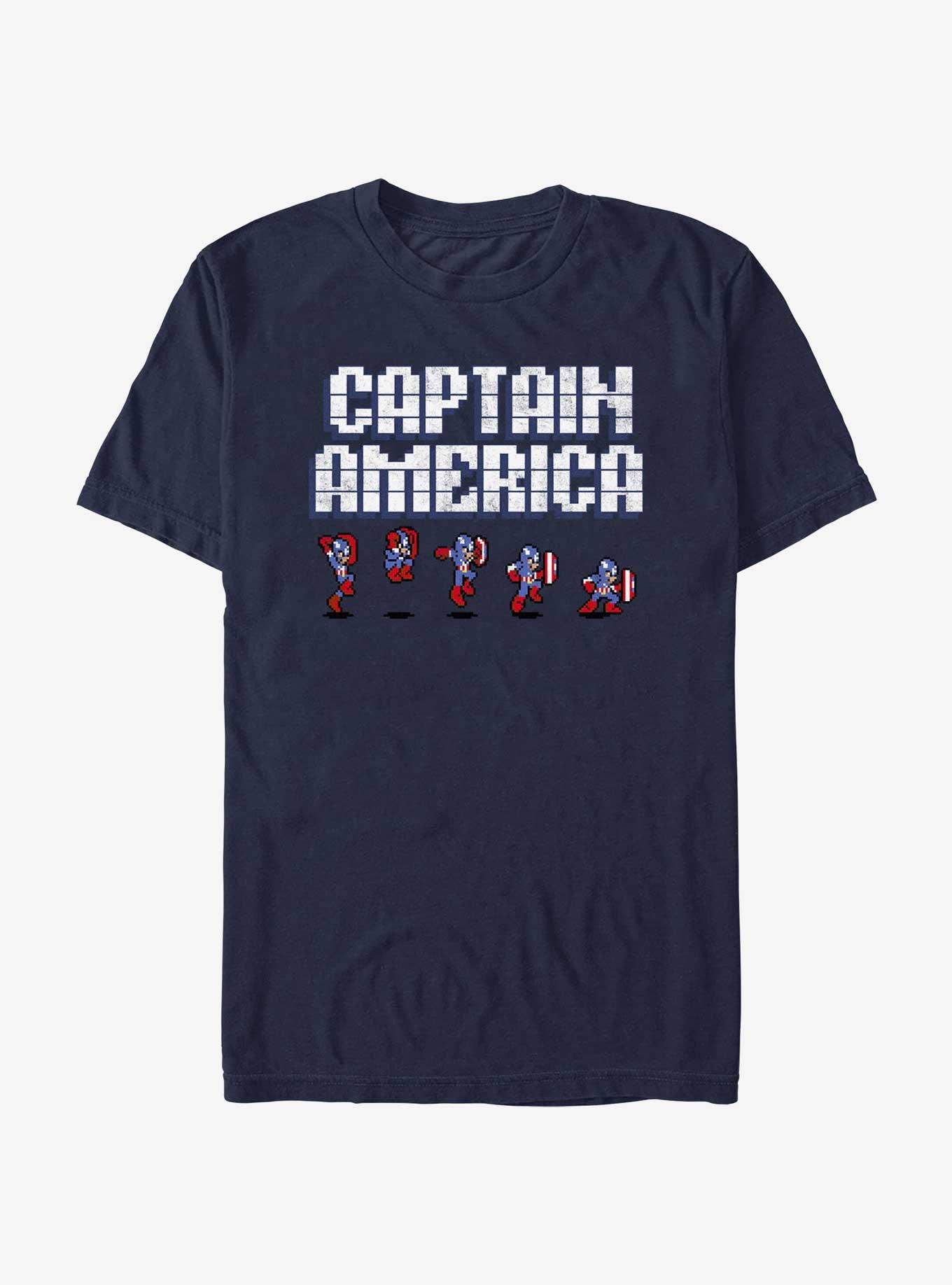 Marvel Captain America Mega Action T-Shirt, NAVY, hi-res