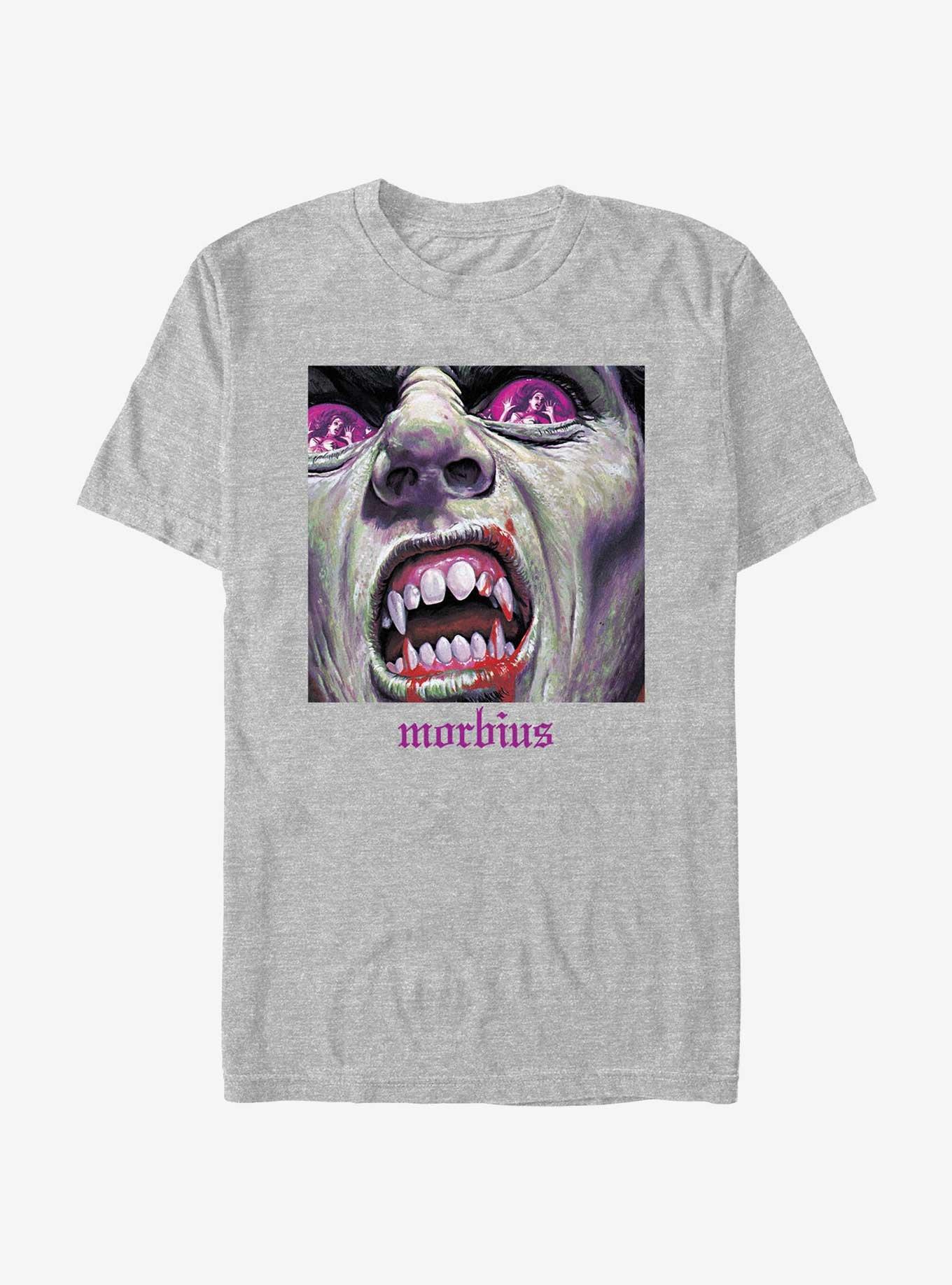 Marvel Morbius Bloody Fangs T-Shirt, ATH HTR, hi-res