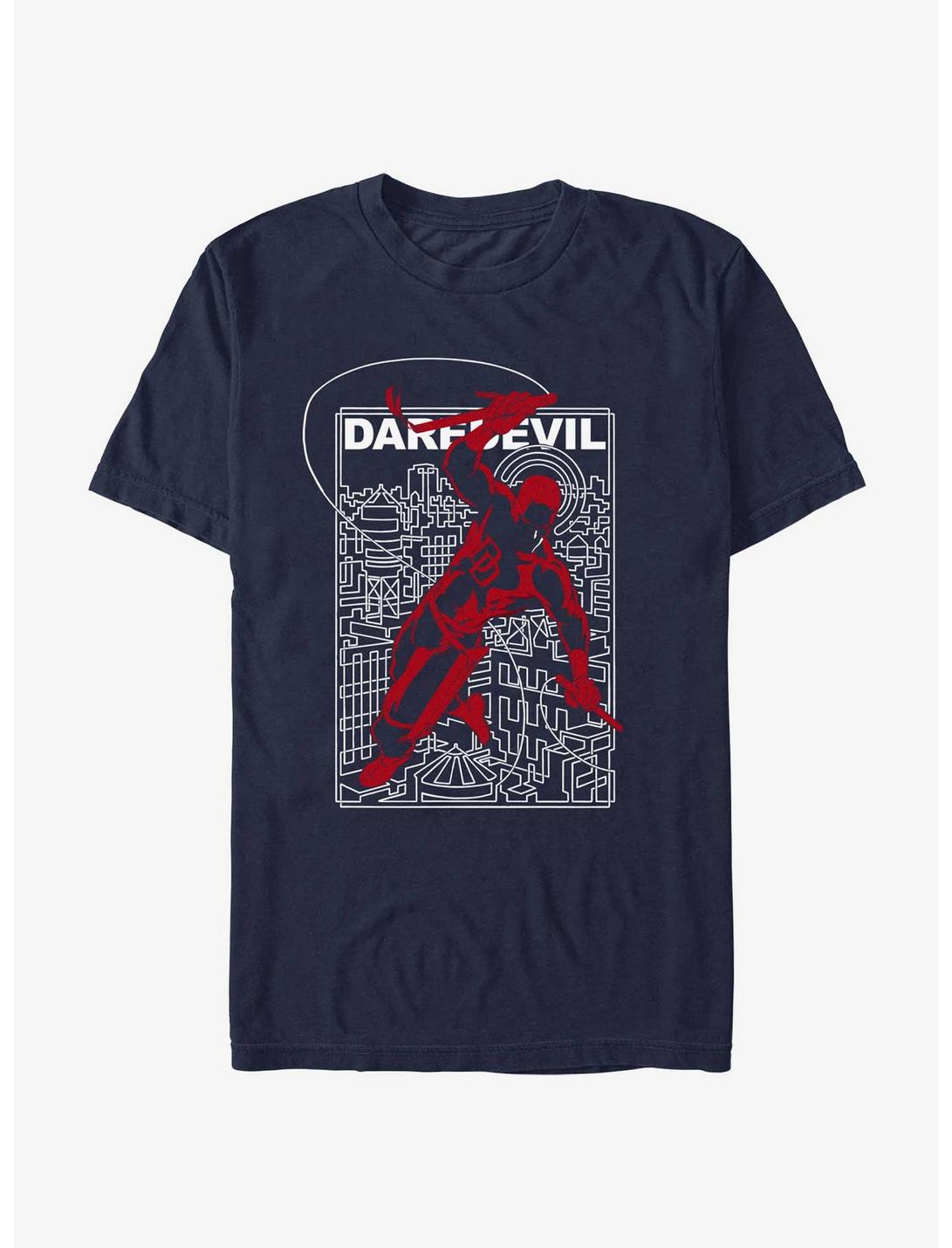 Marvel Daredevil City Dash T-Shirt, NAVY, hi-res