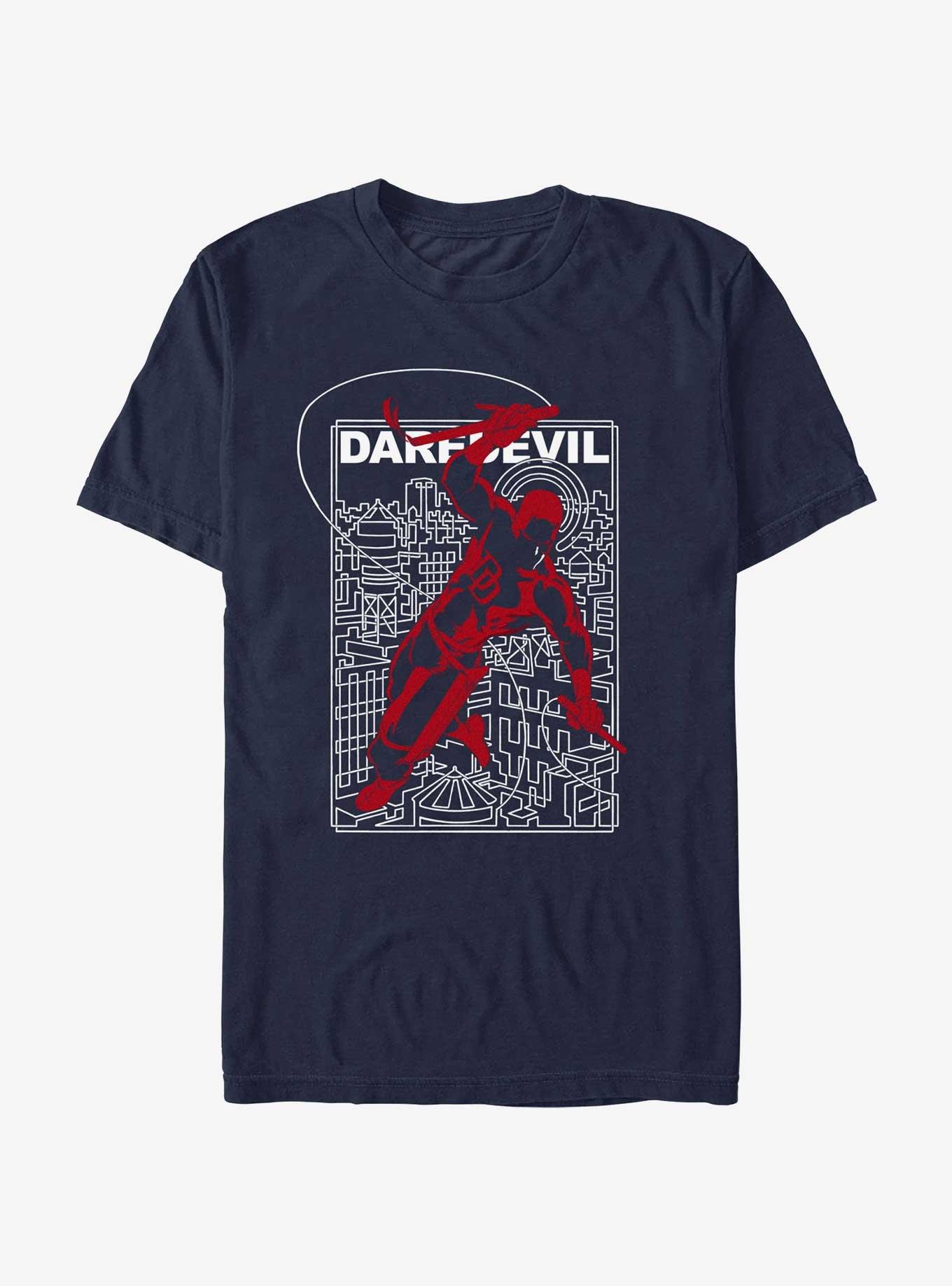 Marvel Daredevil City Dash T-Shirt, NAVY, hi-res