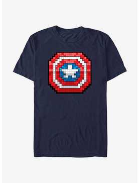 Marvel Captain America Pixel Dot Shield T-Shirt, , hi-res
