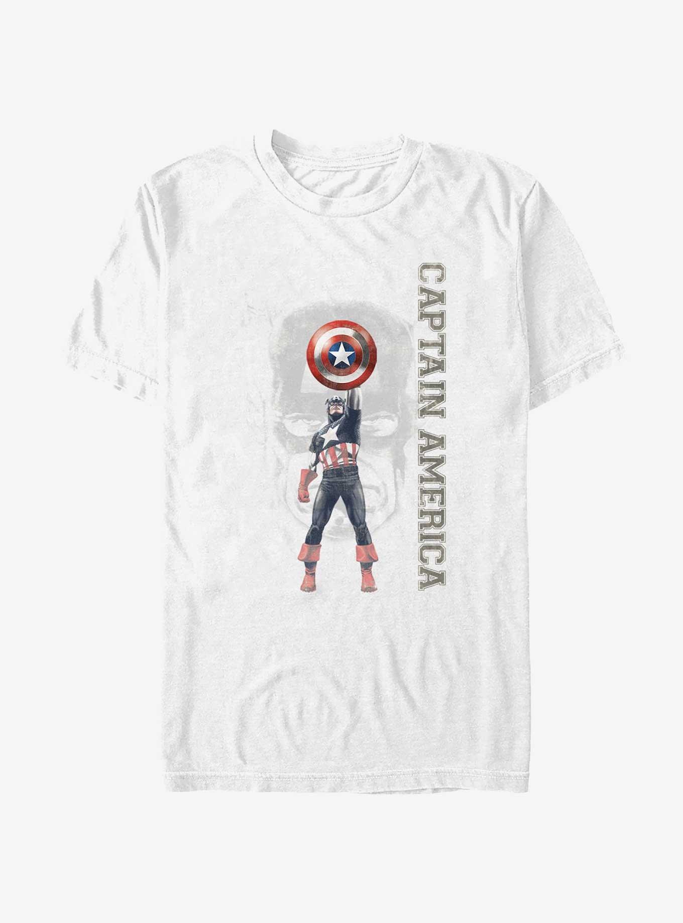 Marvel Captain America Shield Up T-Shirt, WHITE, hi-res