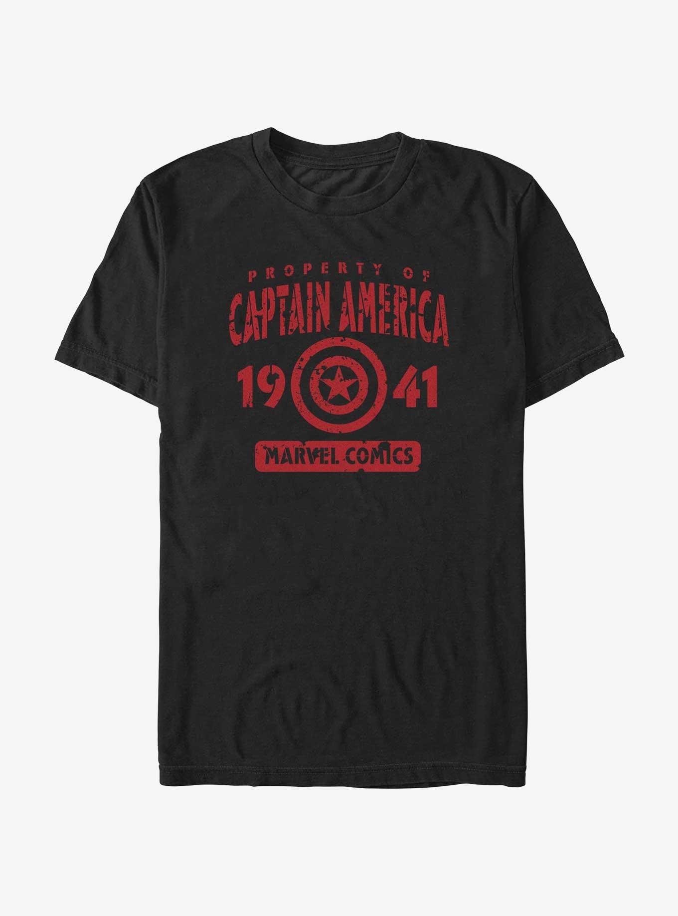 Marvel Captain America Property Of America T-Shirt, BLACK, hi-res