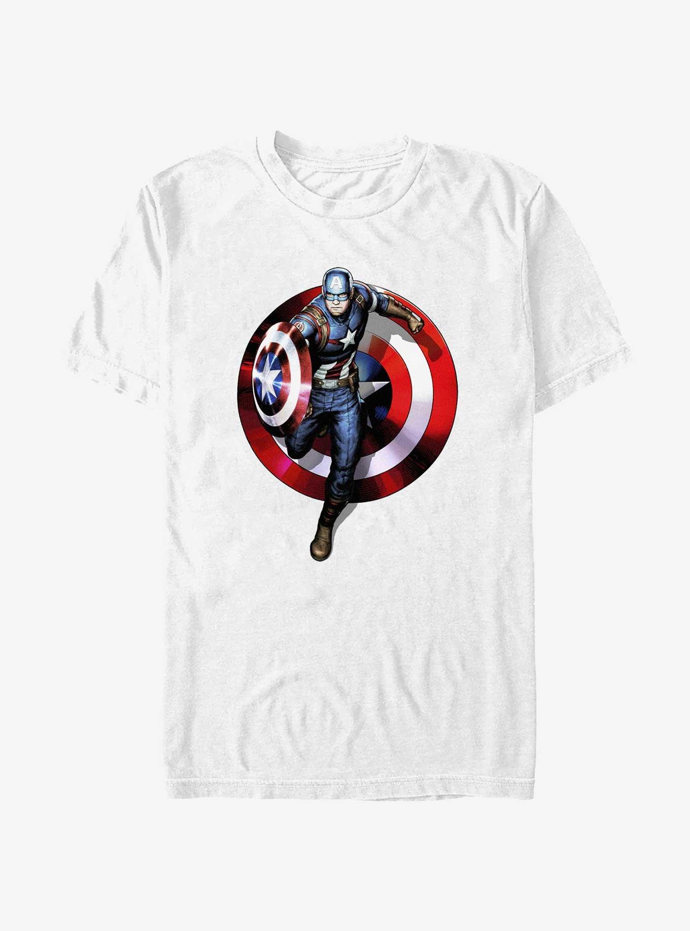 Marvel Captain America Protect The Shield T-Shirt, WHITE, hi-res