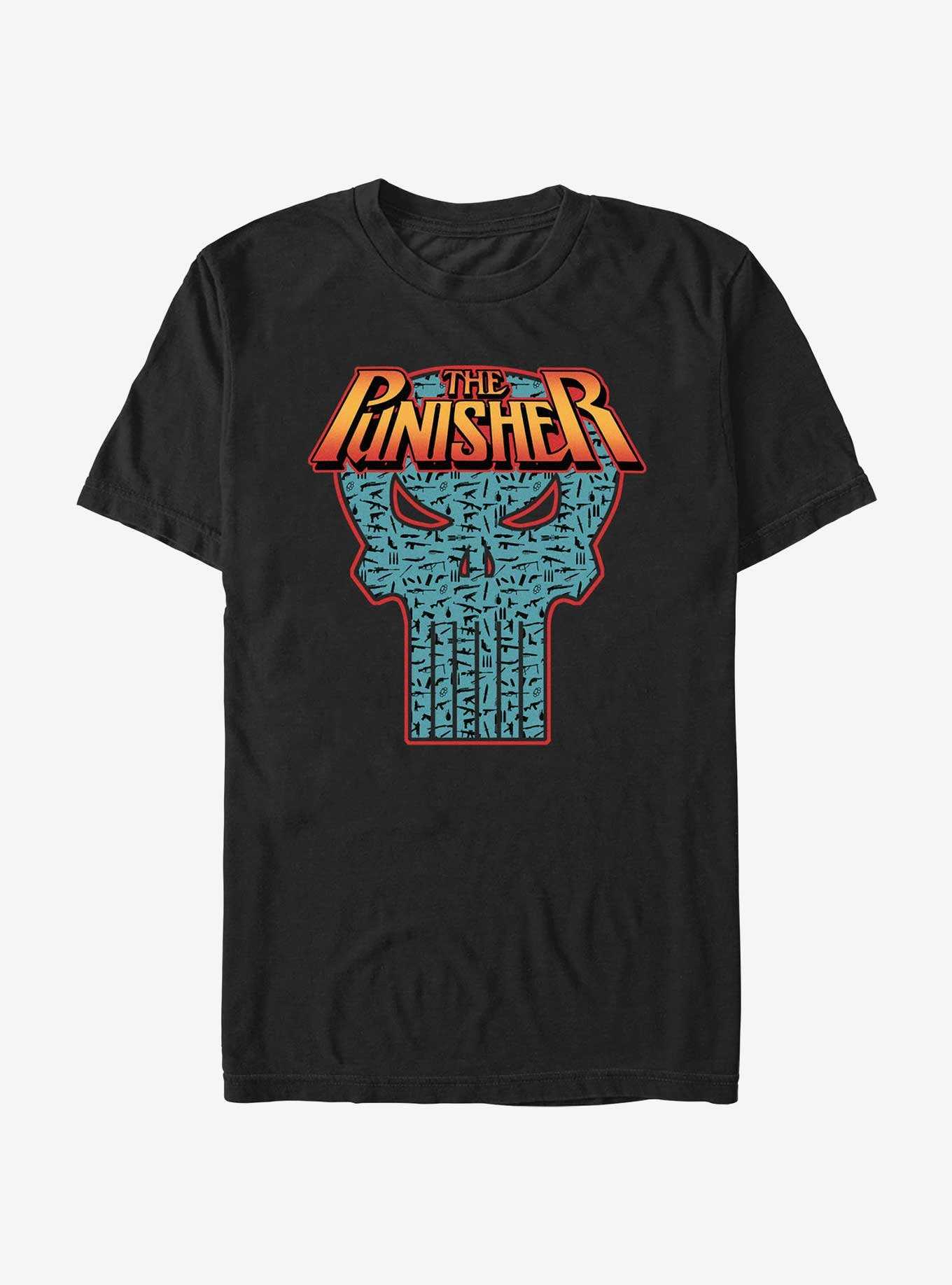Marvel The Punisher Retro Skull T-Shirt, , hi-res