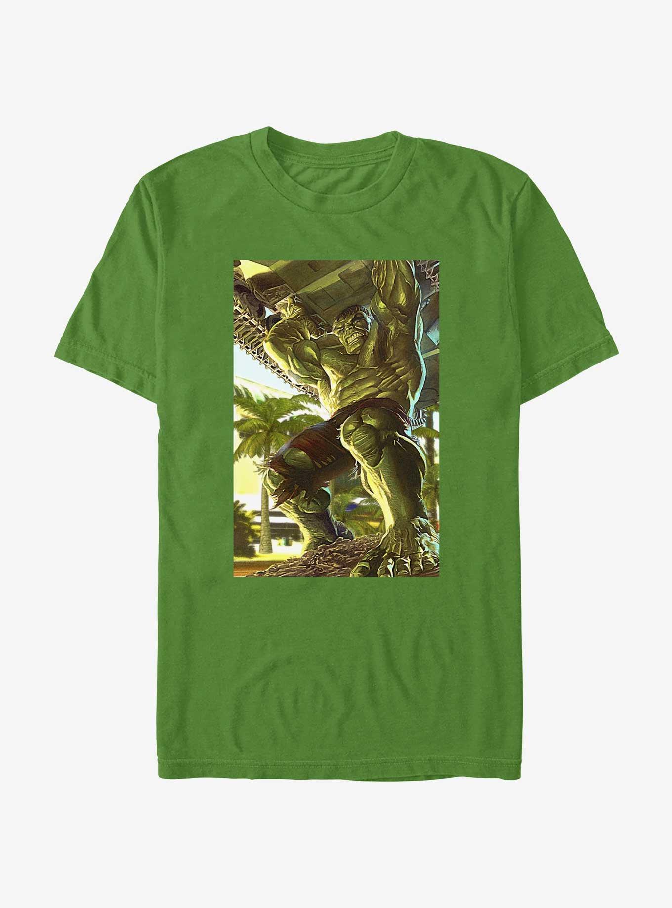 Marvel Hulk Tank Smash Poster T-Shirt, KELLY, hi-res