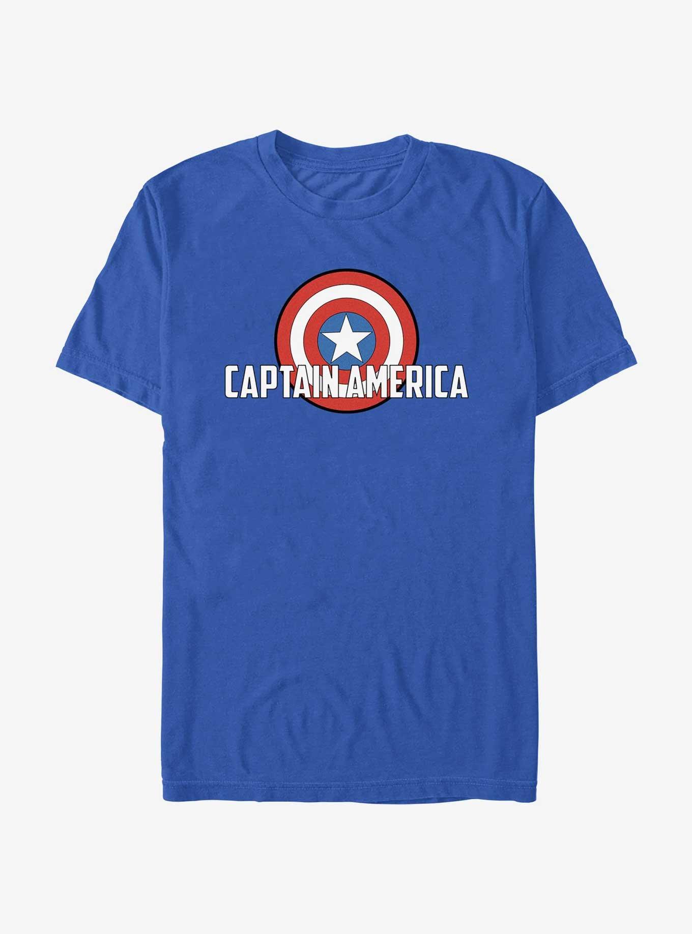 Marvel Captain America Soaring Shield T-Shirt, ROYAL, hi-res
