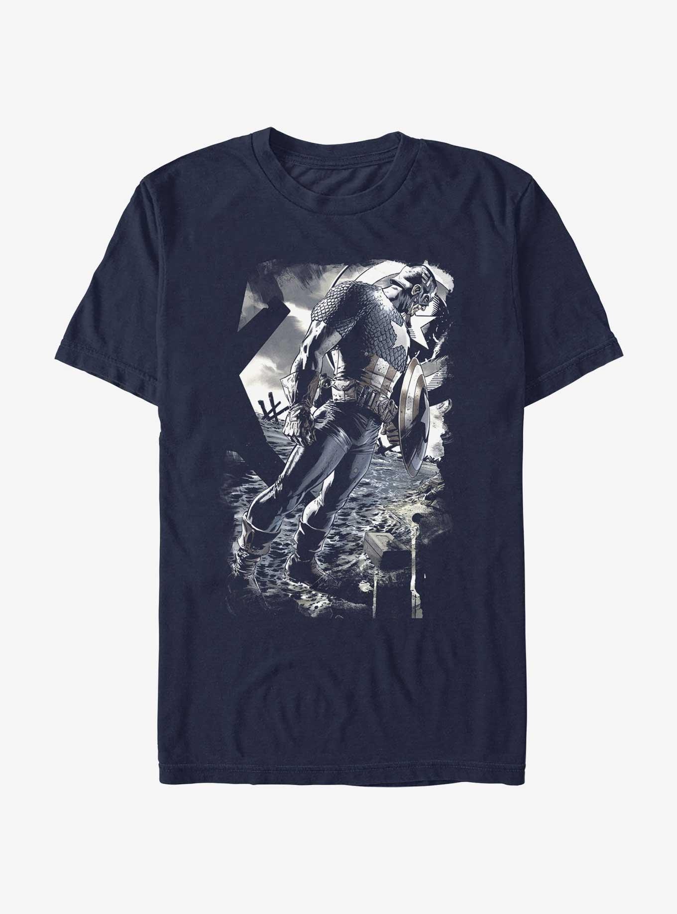 Marvel Captain America On The Coast T-Shirt