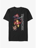 Marvel Avengers Teamwork Spider-Man Iron Man Groot T-Shirt, BLACK, hi-res