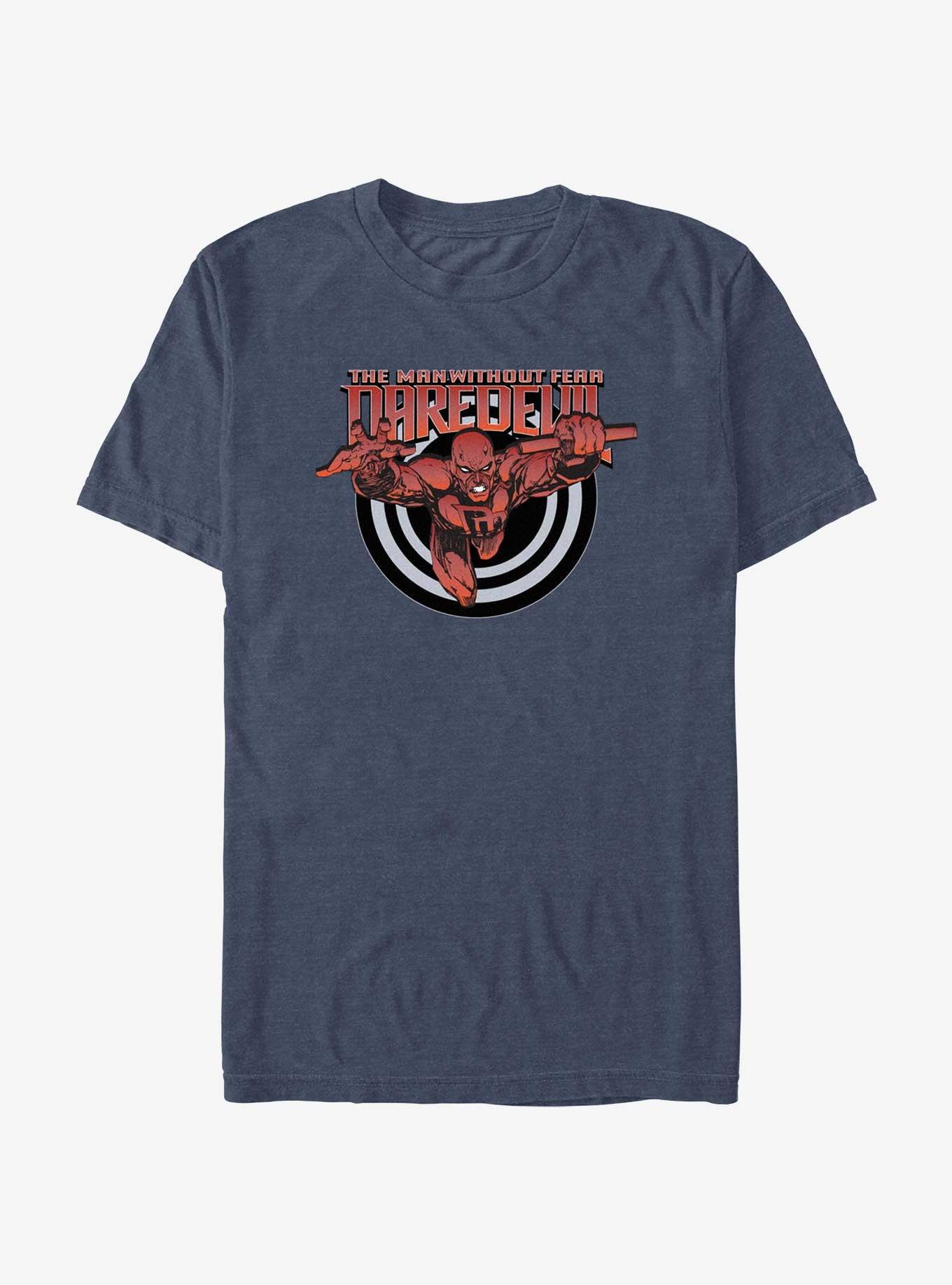 Marvel Daredevil Man Without Fear T-Shirt, NAVY HTR, hi-res