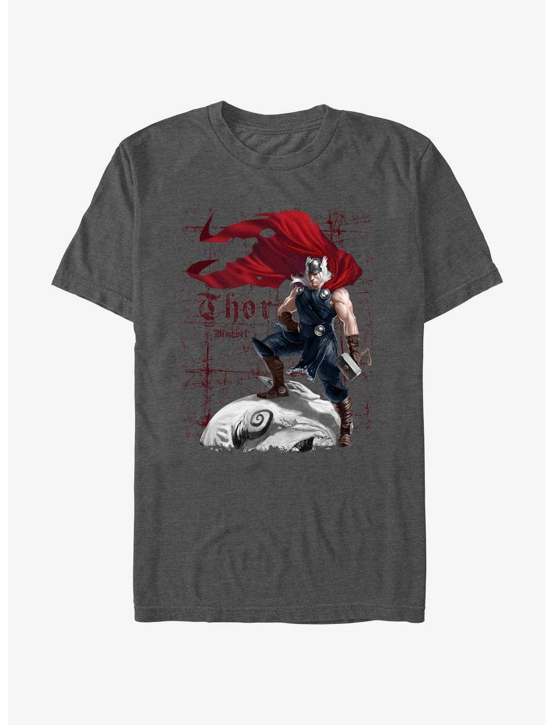 Marvel Thor The Wind T-Shirt, CHAR HTR, hi-res