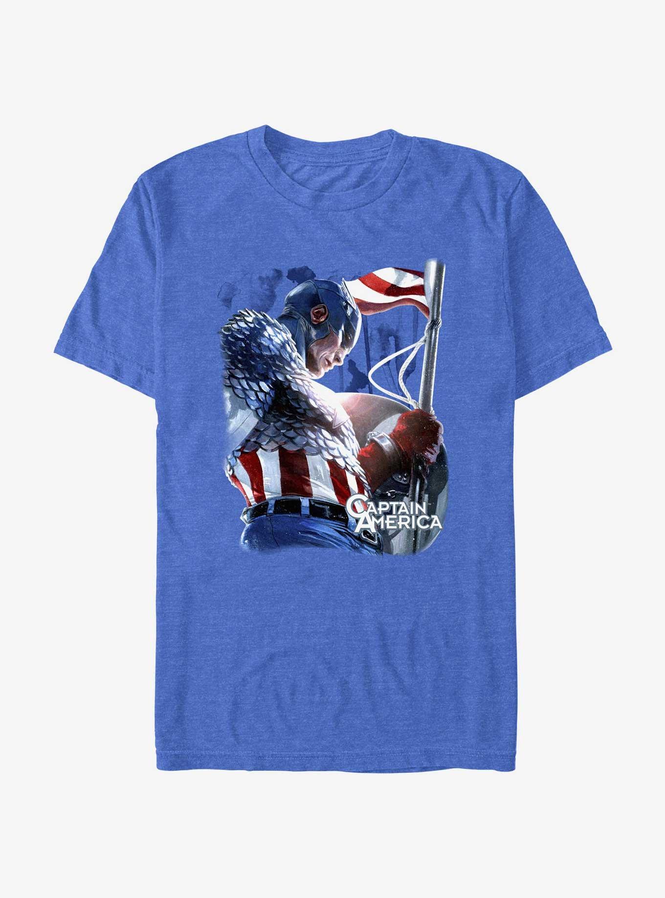 Marvel Captain America America's Finest T-Shirt, ROY HTR, hi-res