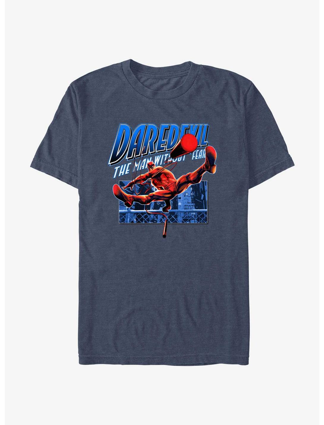 Marvel Daredevil Up And Over T-Shirt, NAVY HTR, hi-res