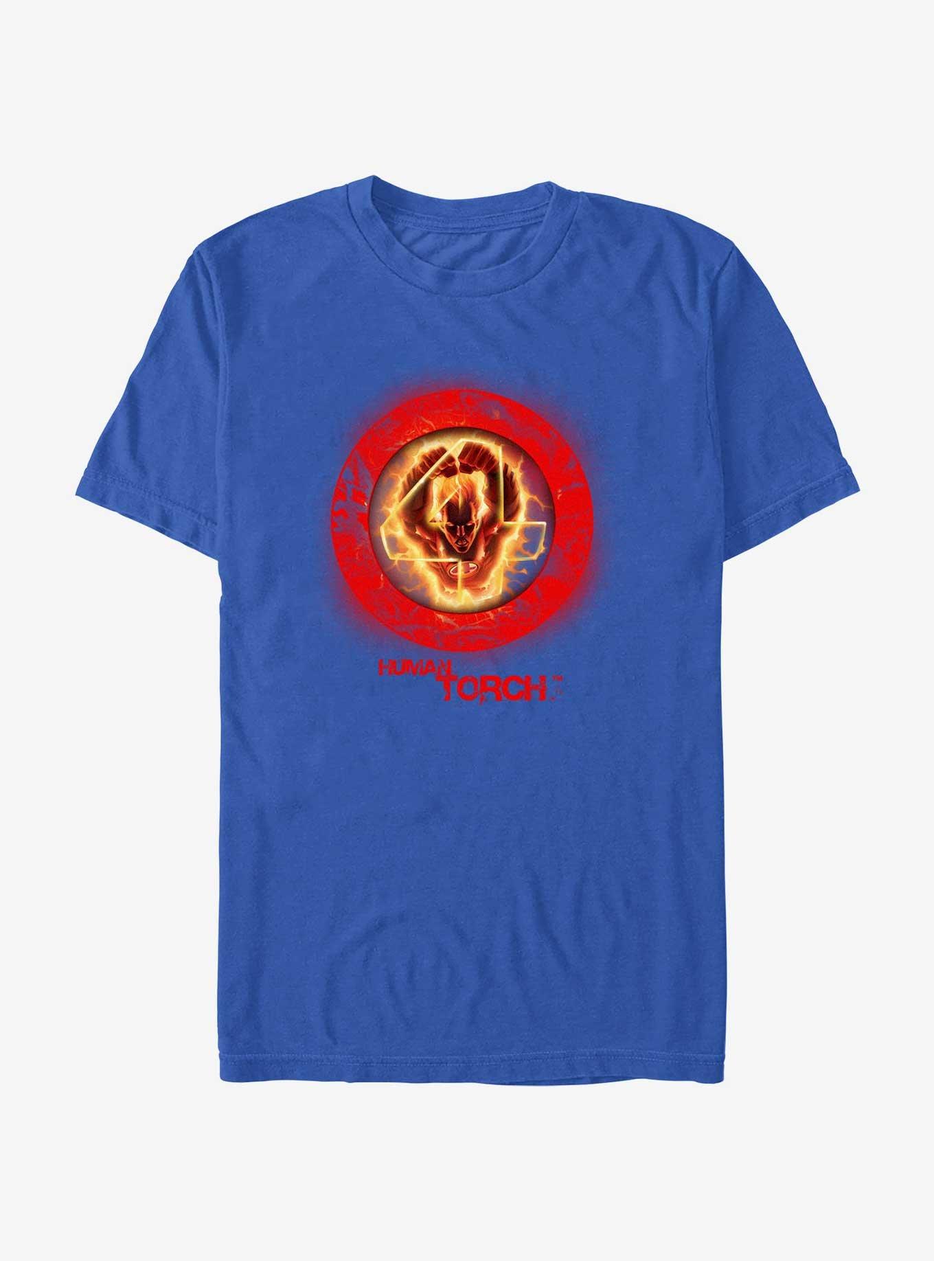Marvel Fantastic Four Human Torch T-Shirt, ROYAL, hi-res