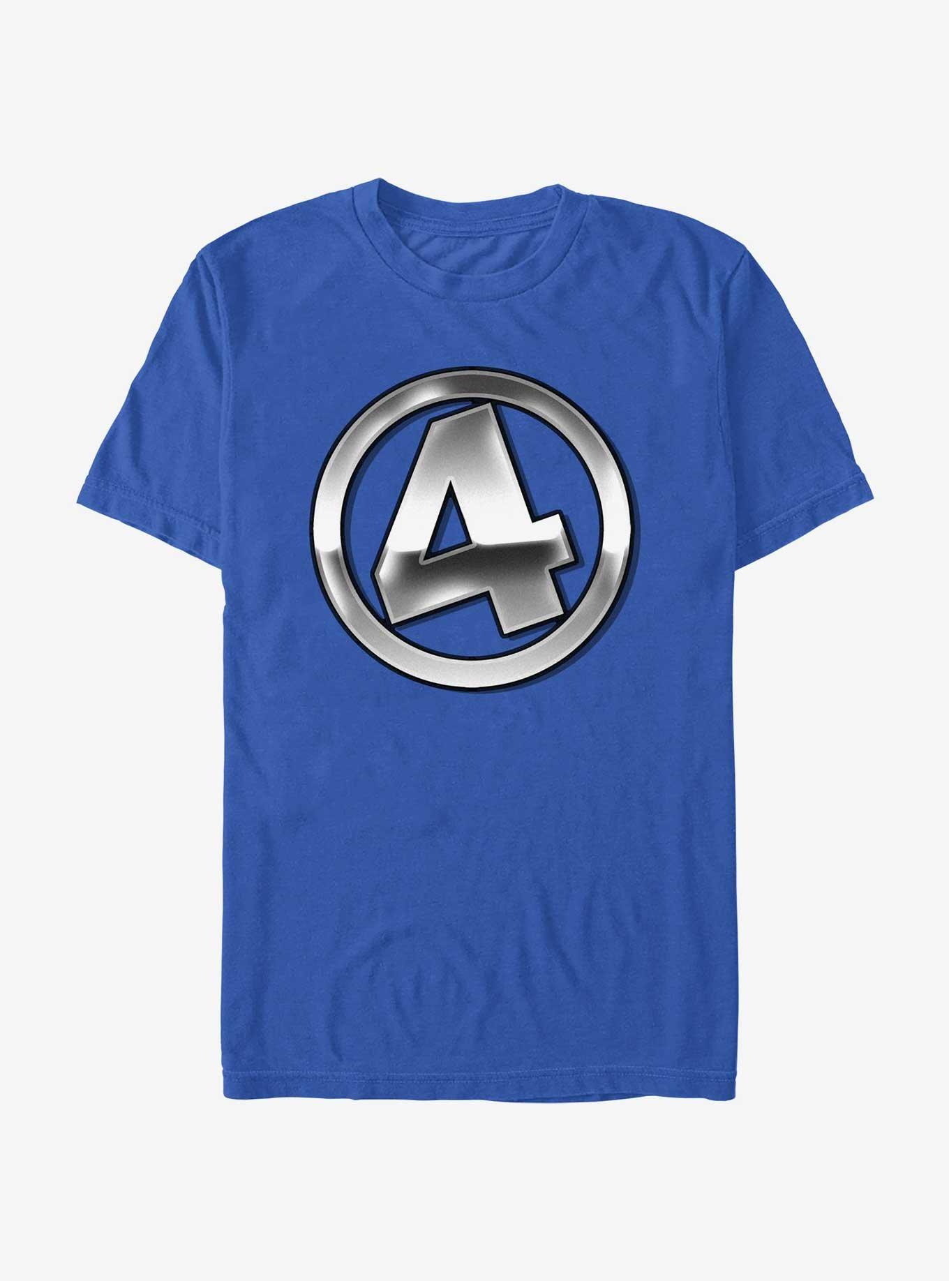 Marvel Fantastic Four Silver 4 Logo T-Shirt