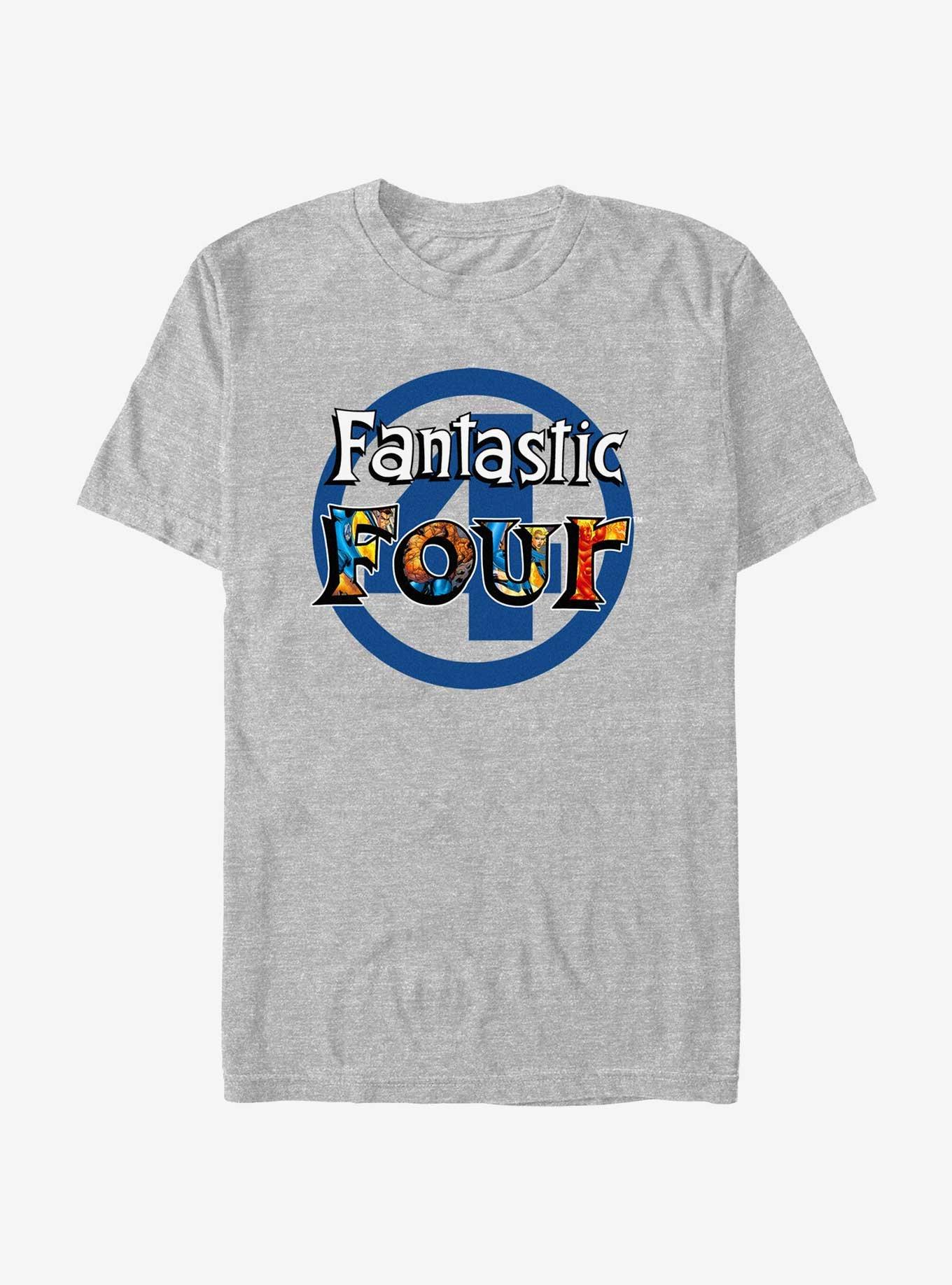 Marvel Fantastic Four Four Heroes T-Shirt, ATH HTR, hi-res