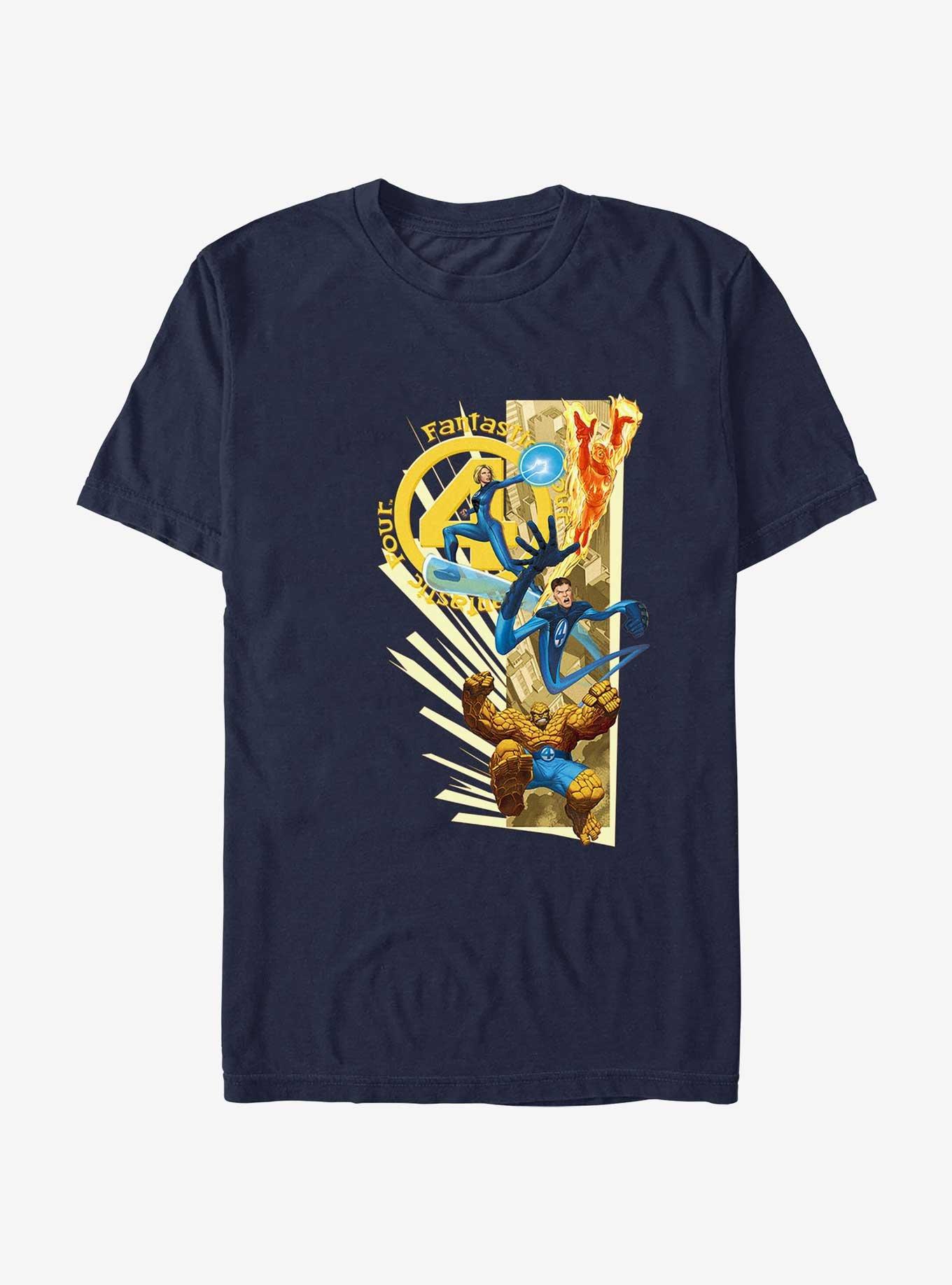 Marvel Fantastic Four Yellow Mellow T-Shirt, NAVY, hi-res