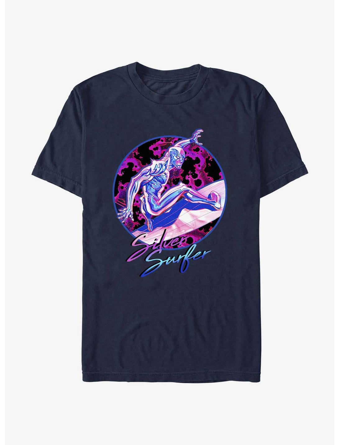 Marvel Fantastic Four Silver Surfer 90's Vibe T-Shirt, NAVY, hi-res