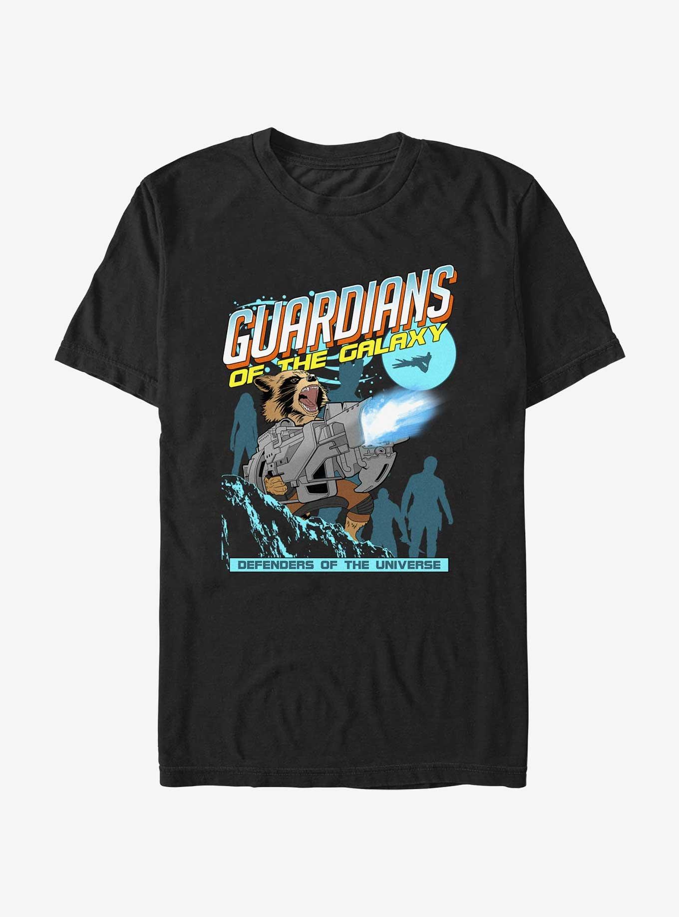 Marvel Guardians of the Galaxy Rabid Rocket T-Shirt, BLACK, hi-res