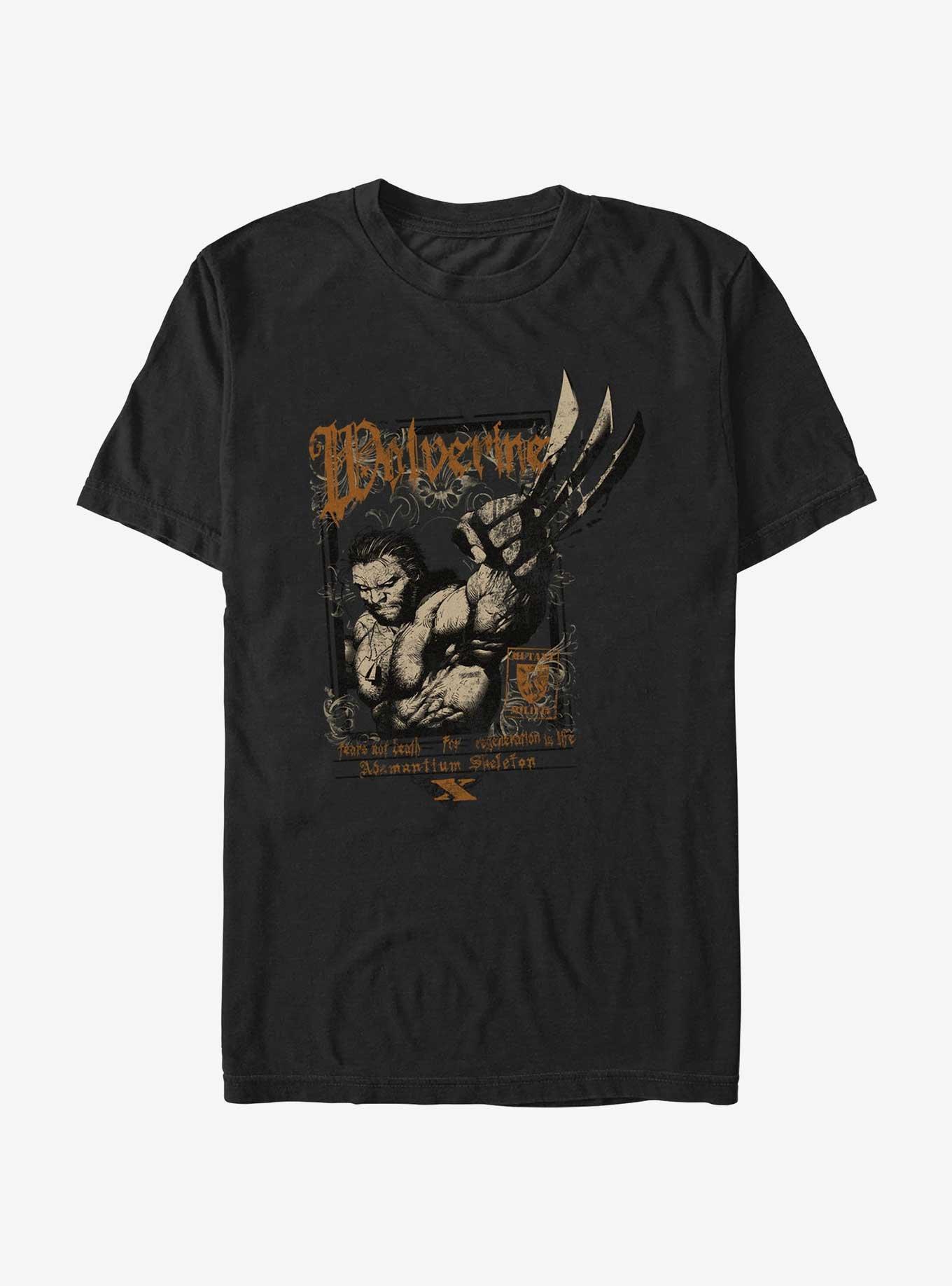 Marvel Wolverine Grunge Mutation T-Shirt, BLACK, hi-res