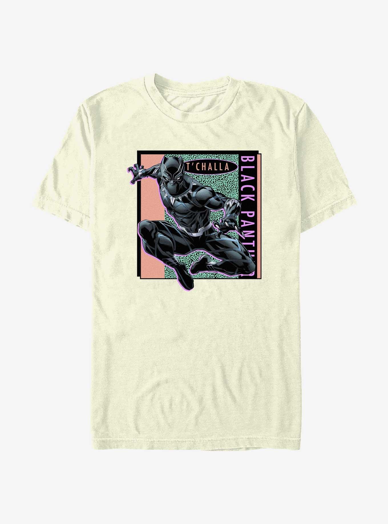 Marvel Black Panther 90's T'Challa Box Up T-Shirt, NATURAL, hi-res