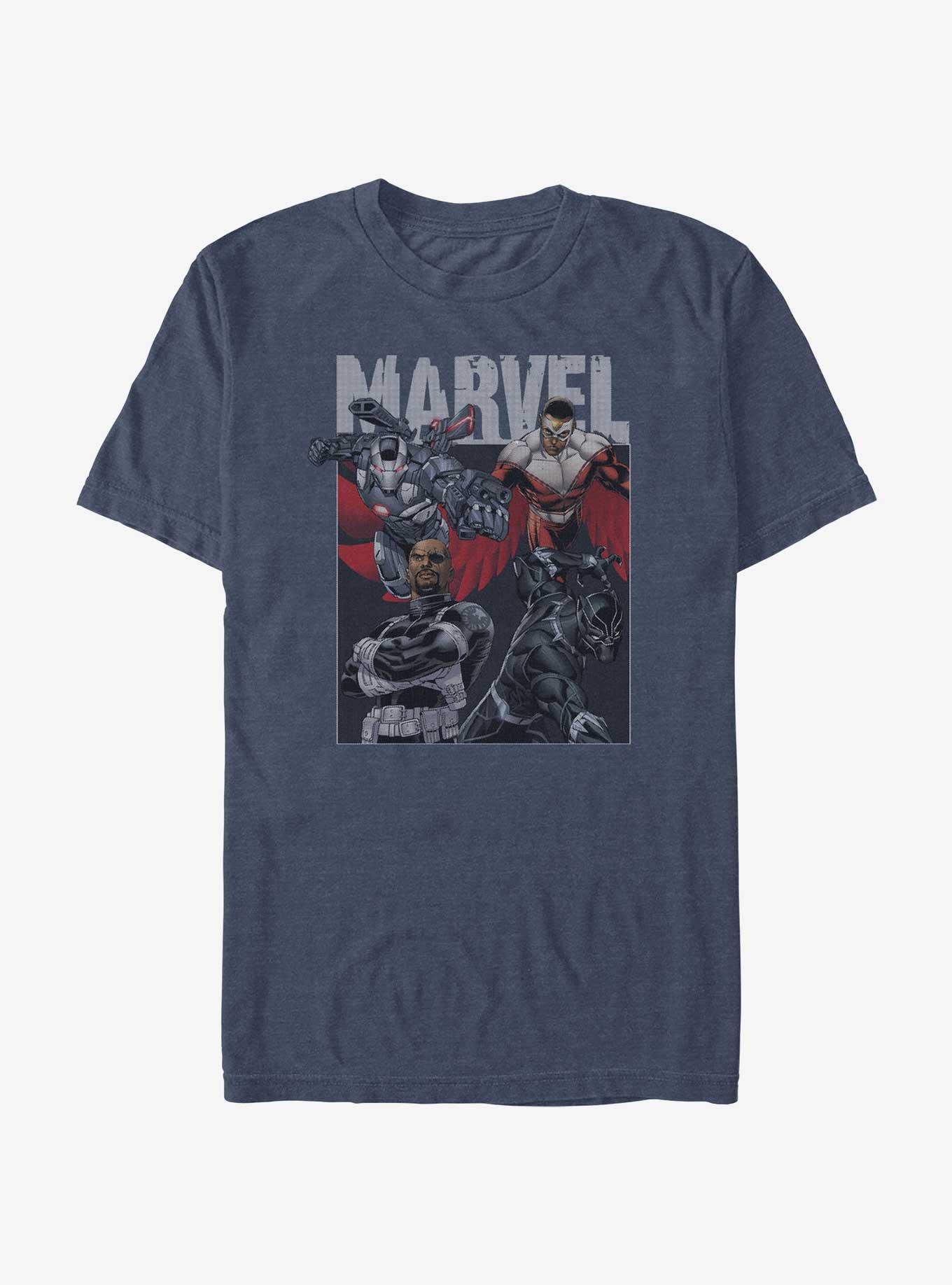 Marvel Avengers New Marrow T-Shirt, NAVY HTR, hi-res