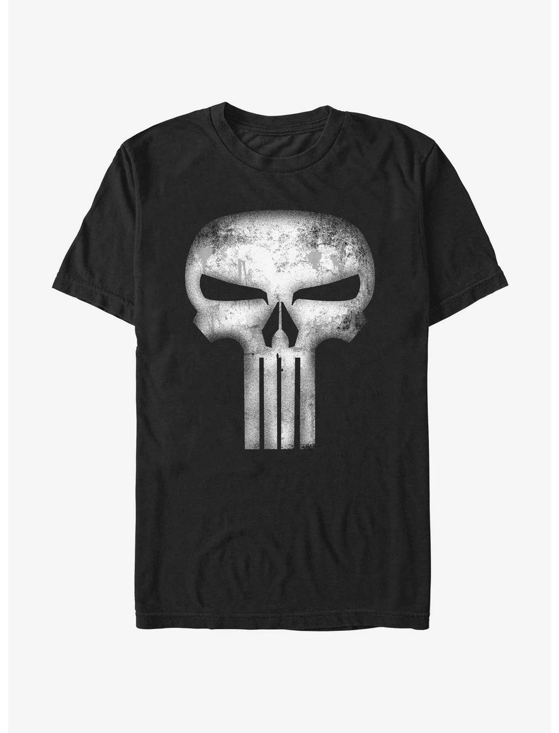 Marvel Punisher Death Skull Logo T-Shirt, BLACK, hi-res