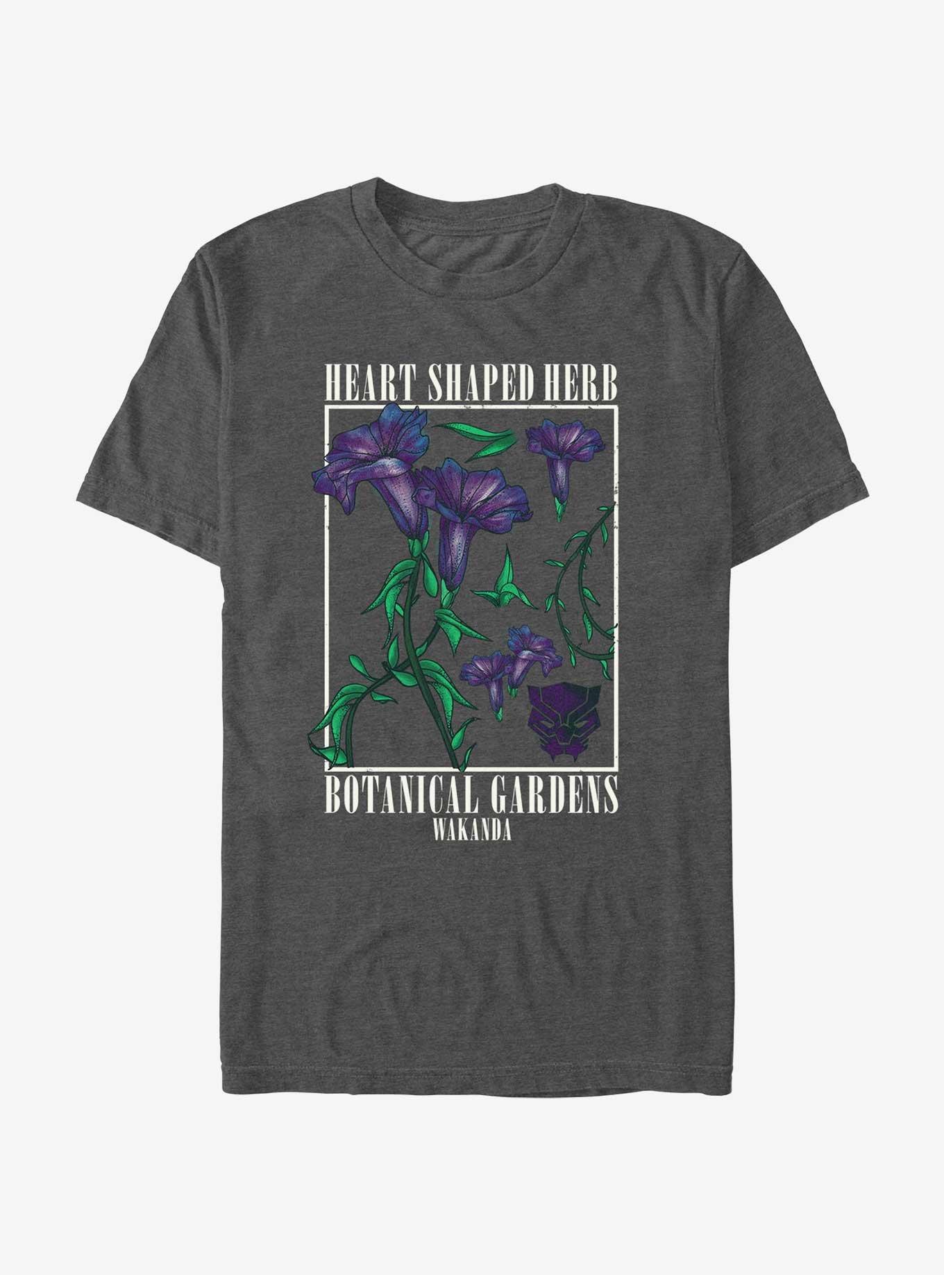 Marvel Black Panther Heart Shaped Herb T-Shirt, CHAR HTR, hi-res